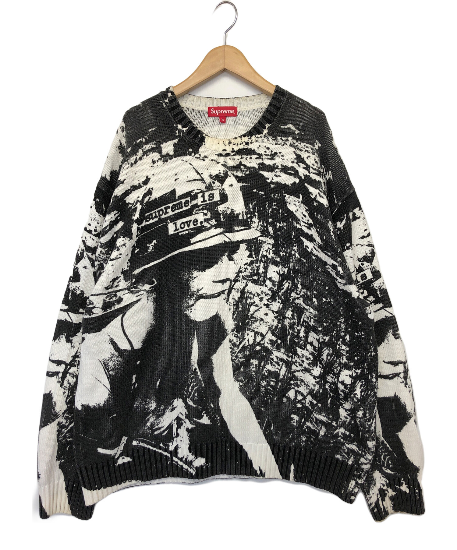 中古・古着通販】Supreme (シュプリーム) クルーネックニット ホワイト 