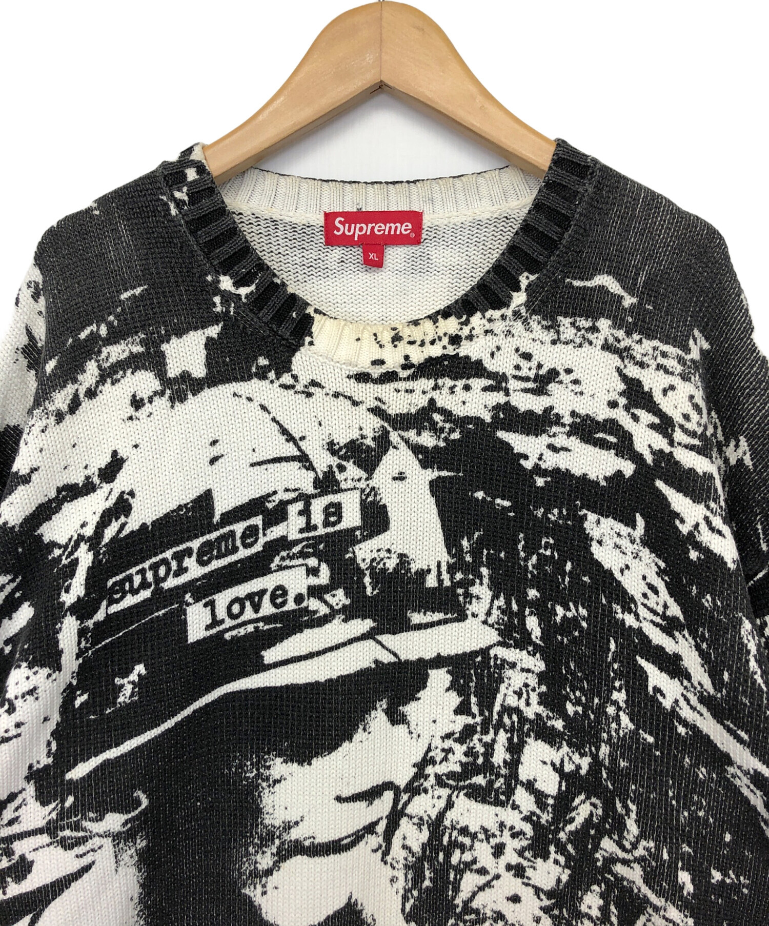 中古・古着通販】Supreme (シュプリーム) クルーネックニット ホワイト 