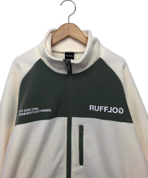 ラフロッグ RUFFLOG フルジップフリースジャケット 中古・古着通販】RUFFLOG (ラフロッグ) フリースジャケット ベージュ