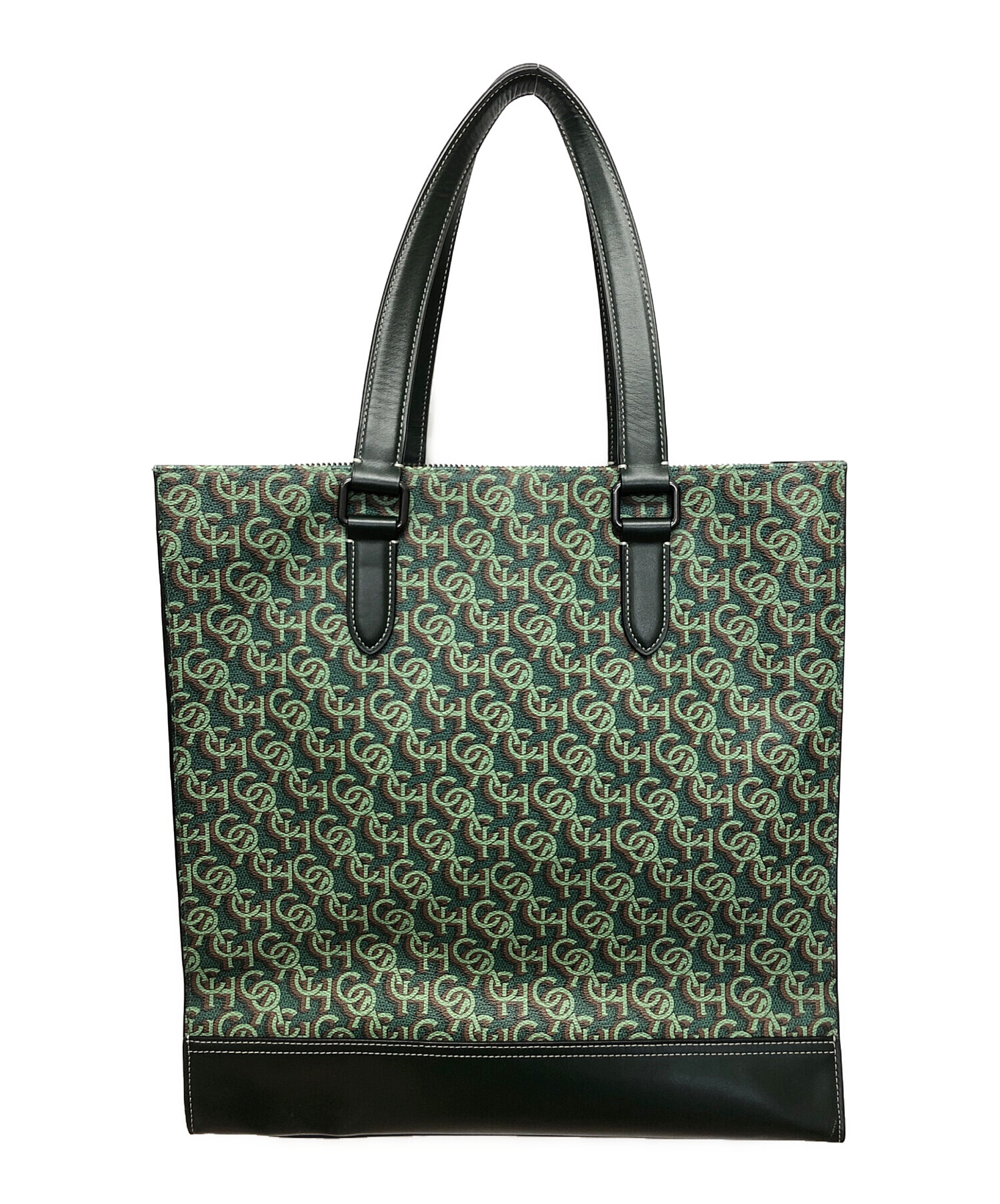 中古・古着通販】COACH (コーチ) シグネチャーモノグラム グリーン 