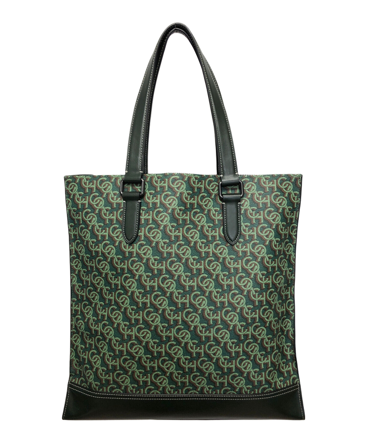 中古・古着通販】COACH (コーチ) シグネチャーモノグラム グリーン 