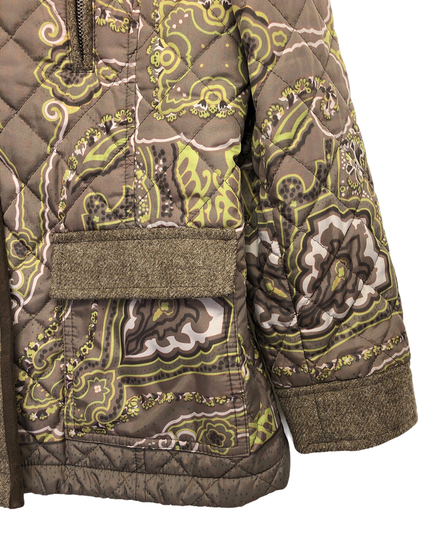 中古・古着通販】ETRO (エトロ) キルティングジャケット ブラウン