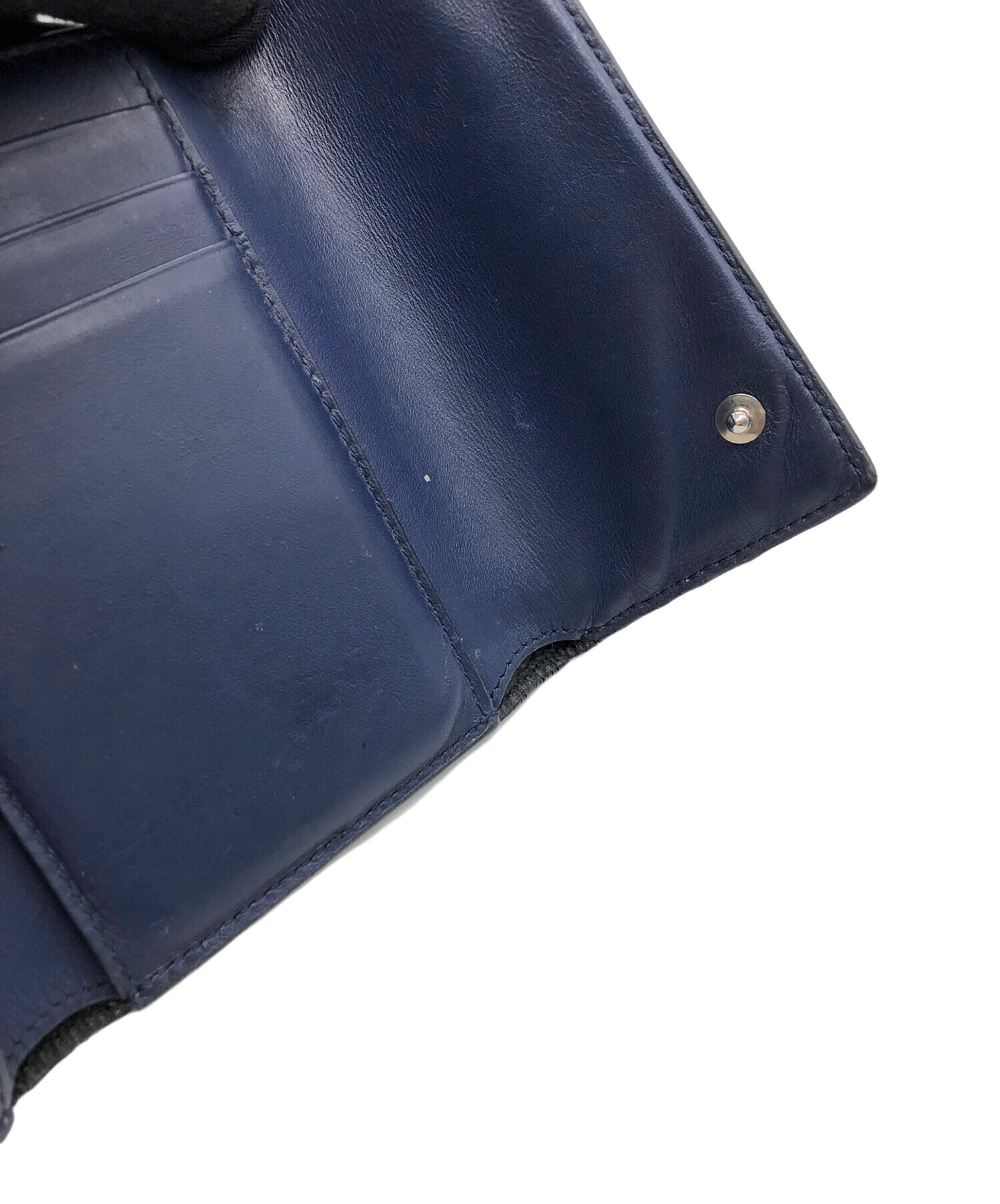 中古・古着通販】LOEWE (ロエベ) 3つ折り財布 ネイビー｜ブランド