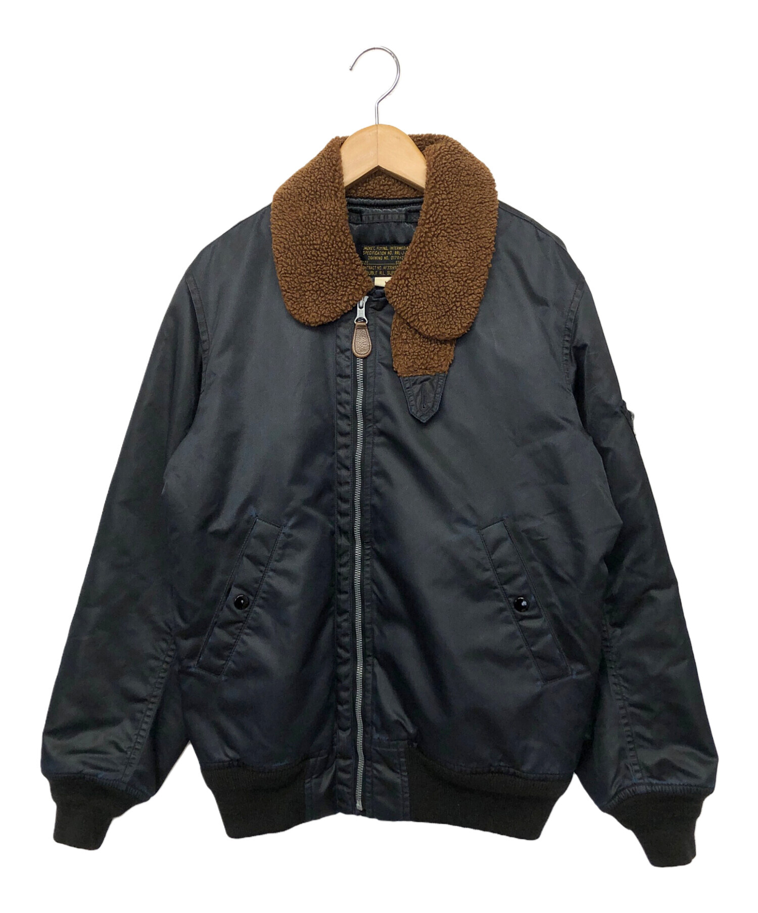 中古・古着通販】RRL (ダブルアール) フライトジャケット ブラック 