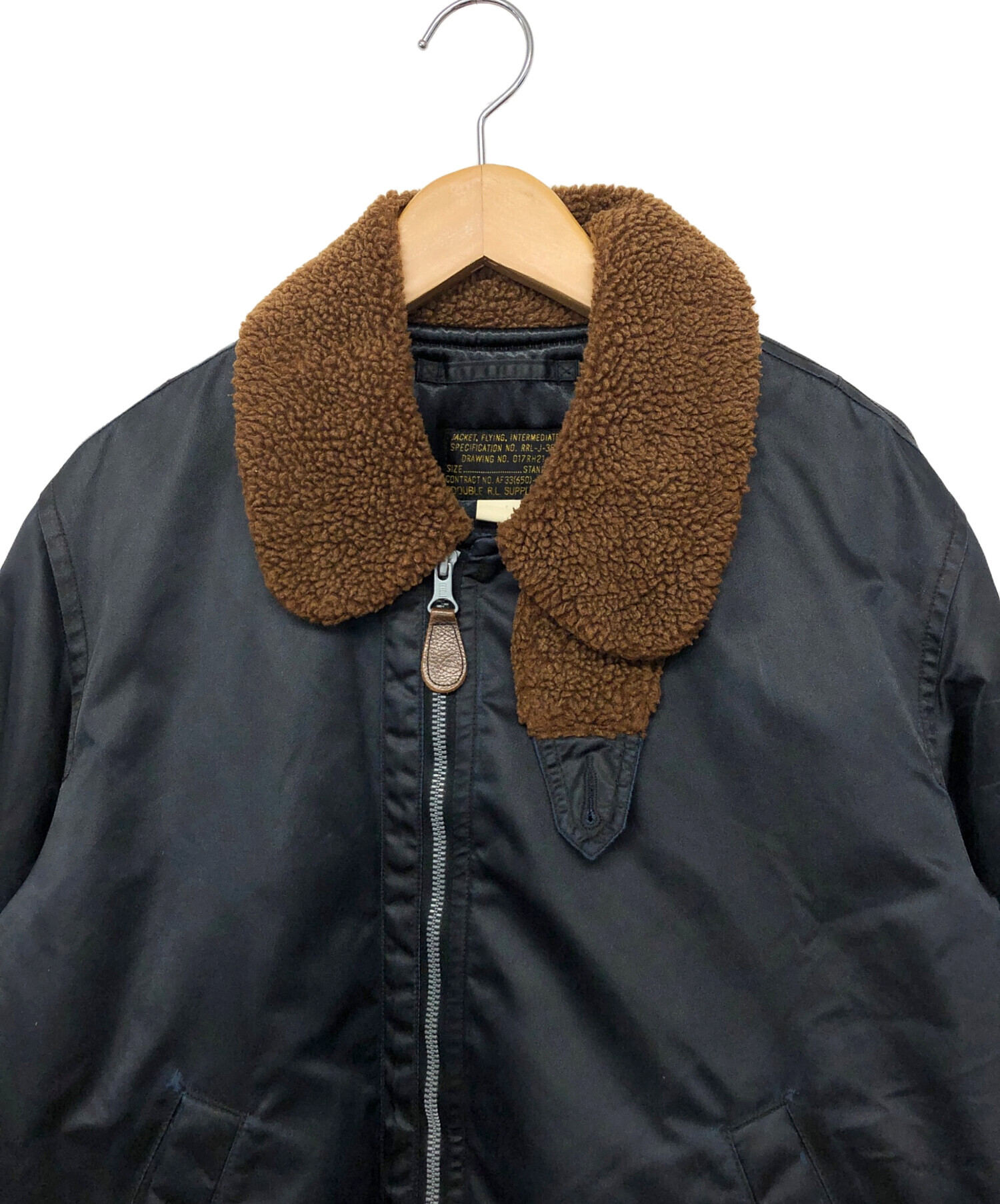 中古・古着通販】RRL (ダブルアール) フライトジャケット ブラック