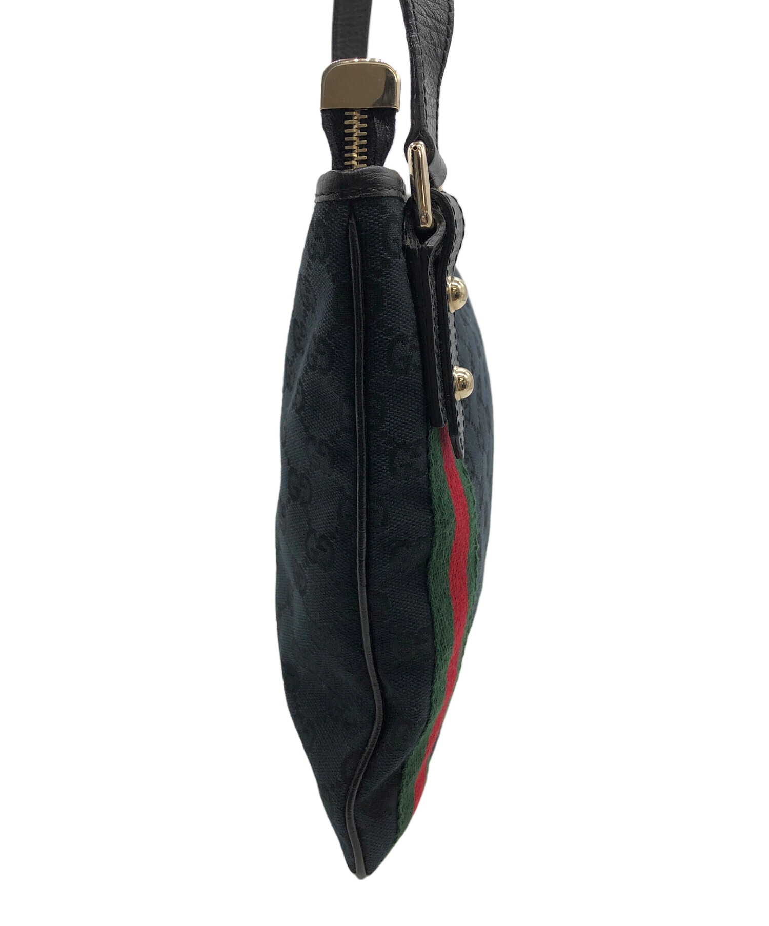 中古・古着通販】GUCCI (グッチ) GG シェリーライン ブラック