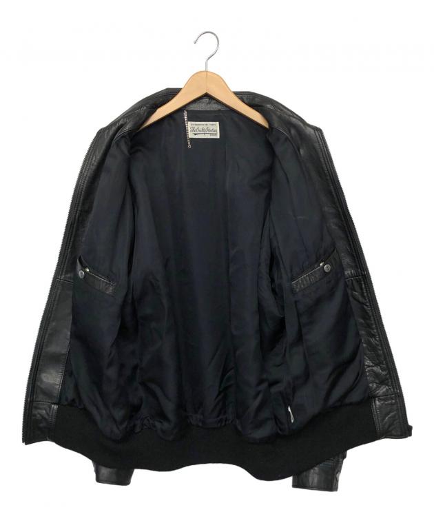 ワコマリアレザージャケット黒MサイズWACKOMARIA 中古・古着通販】WACKO MARIA (ワコマリア) レザージャケット ブラック