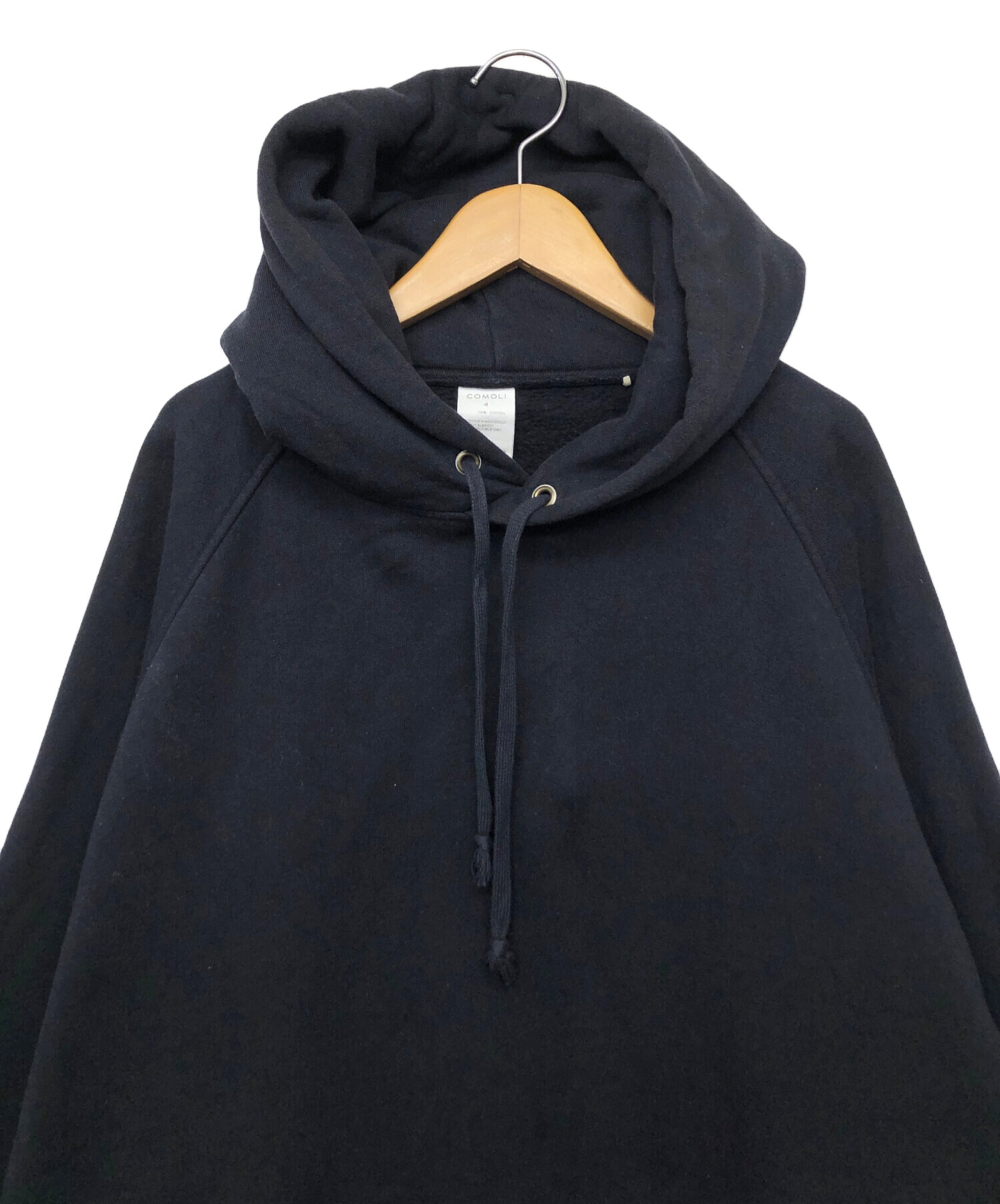 中古・古着通販】COMOLI (コモリ) コットン吊裏毛パーカー ネイビー 