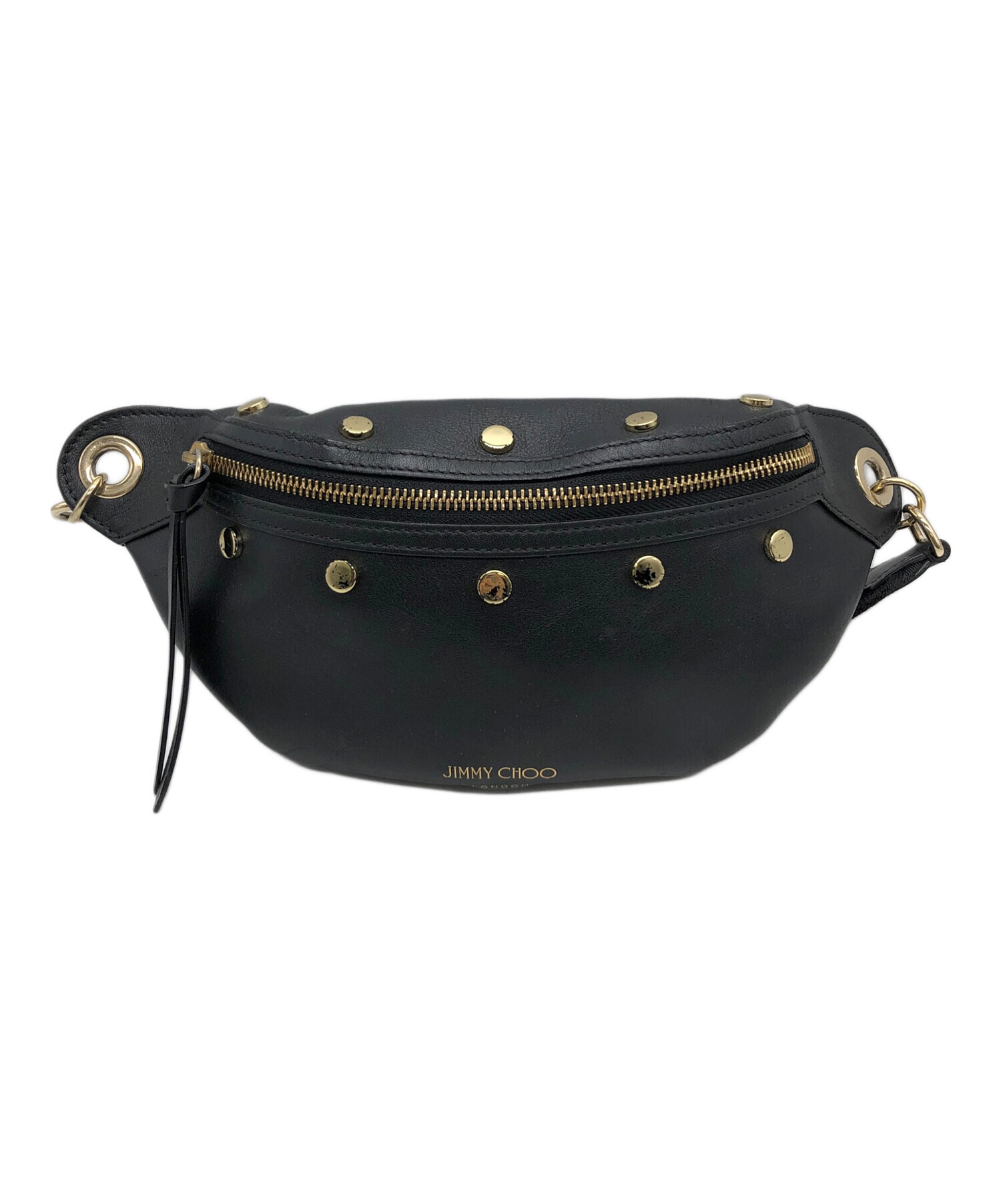 中古・古着通販】JIMMY CHOO (ジミーチュウ) ボディーバッグ ブラック 