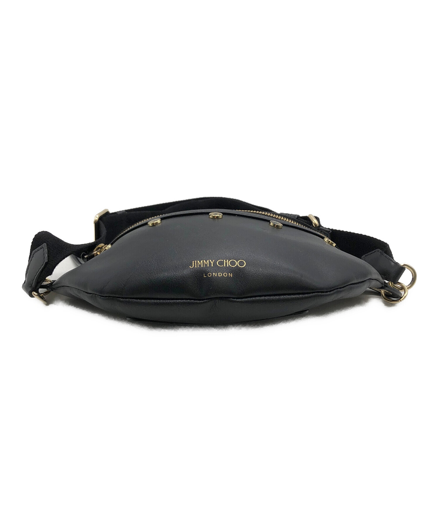中古・古着通販】JIMMY CHOO (ジミーチュウ) ボディーバッグ ブラック 