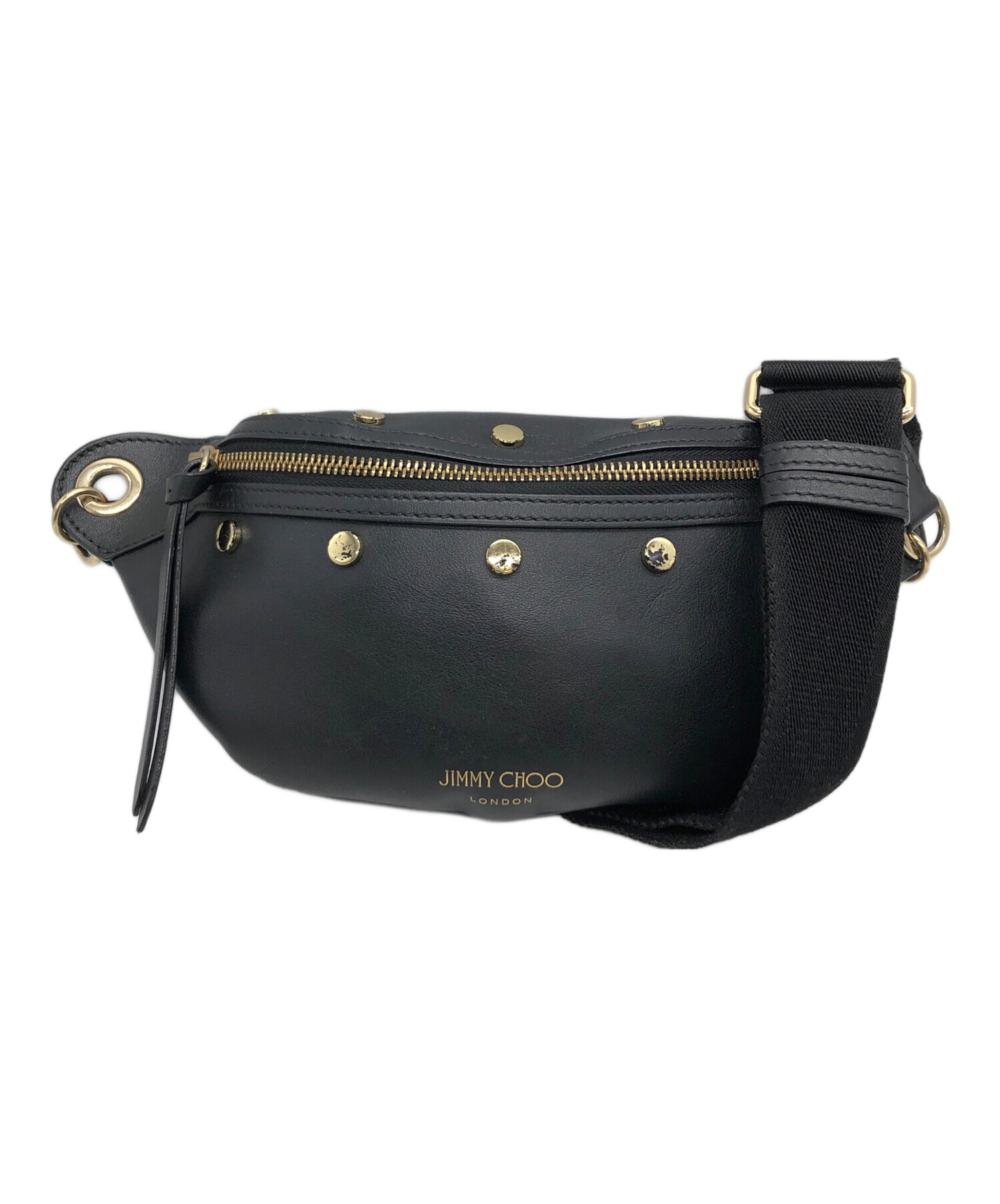 中古・古着通販】JIMMY CHOO (ジミーチュウ) ボディーバッグ ブラック 