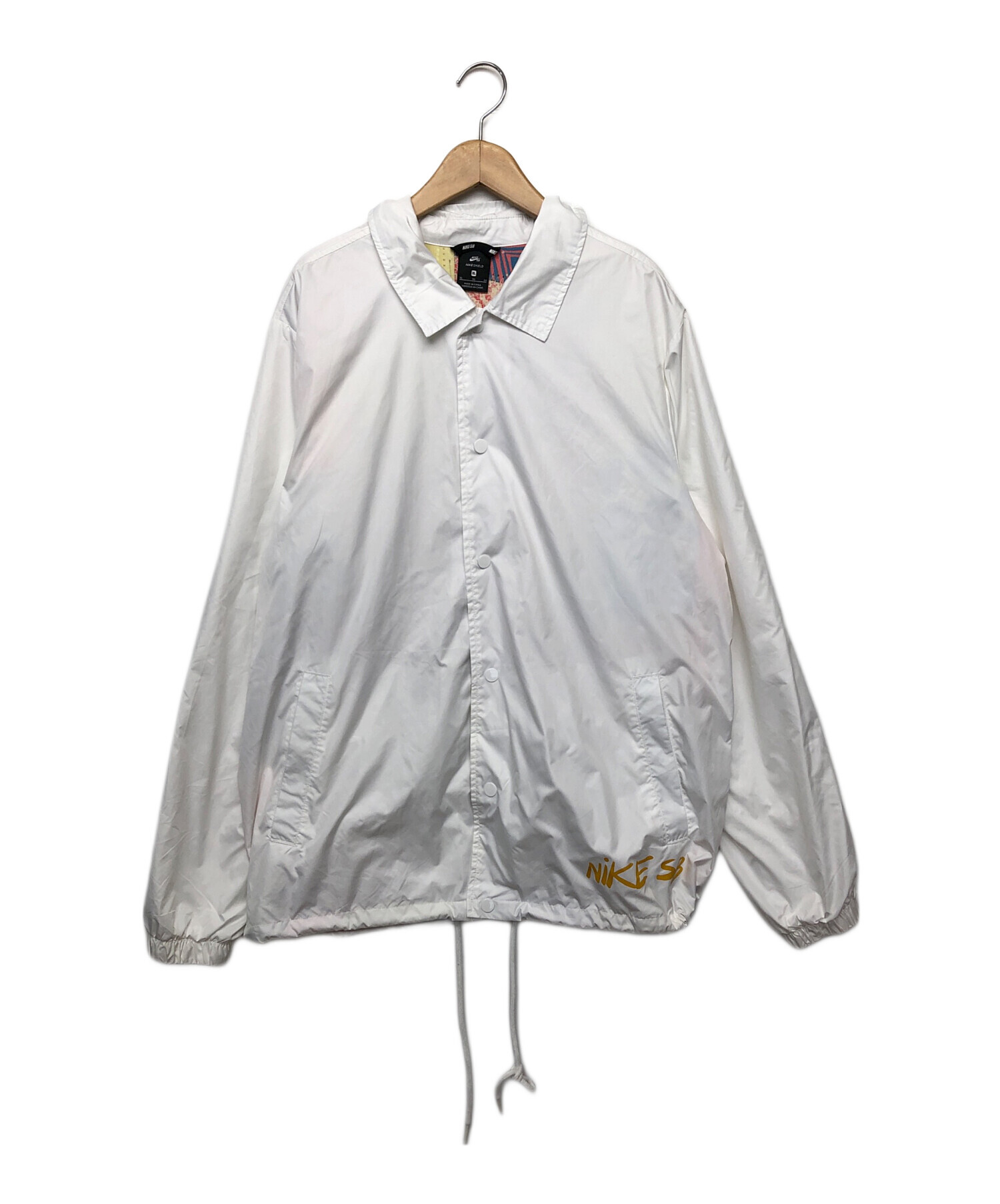 中古・古着通販】NIKE (ナイキ) コーチジャケット ホワイト サイズ:XL 