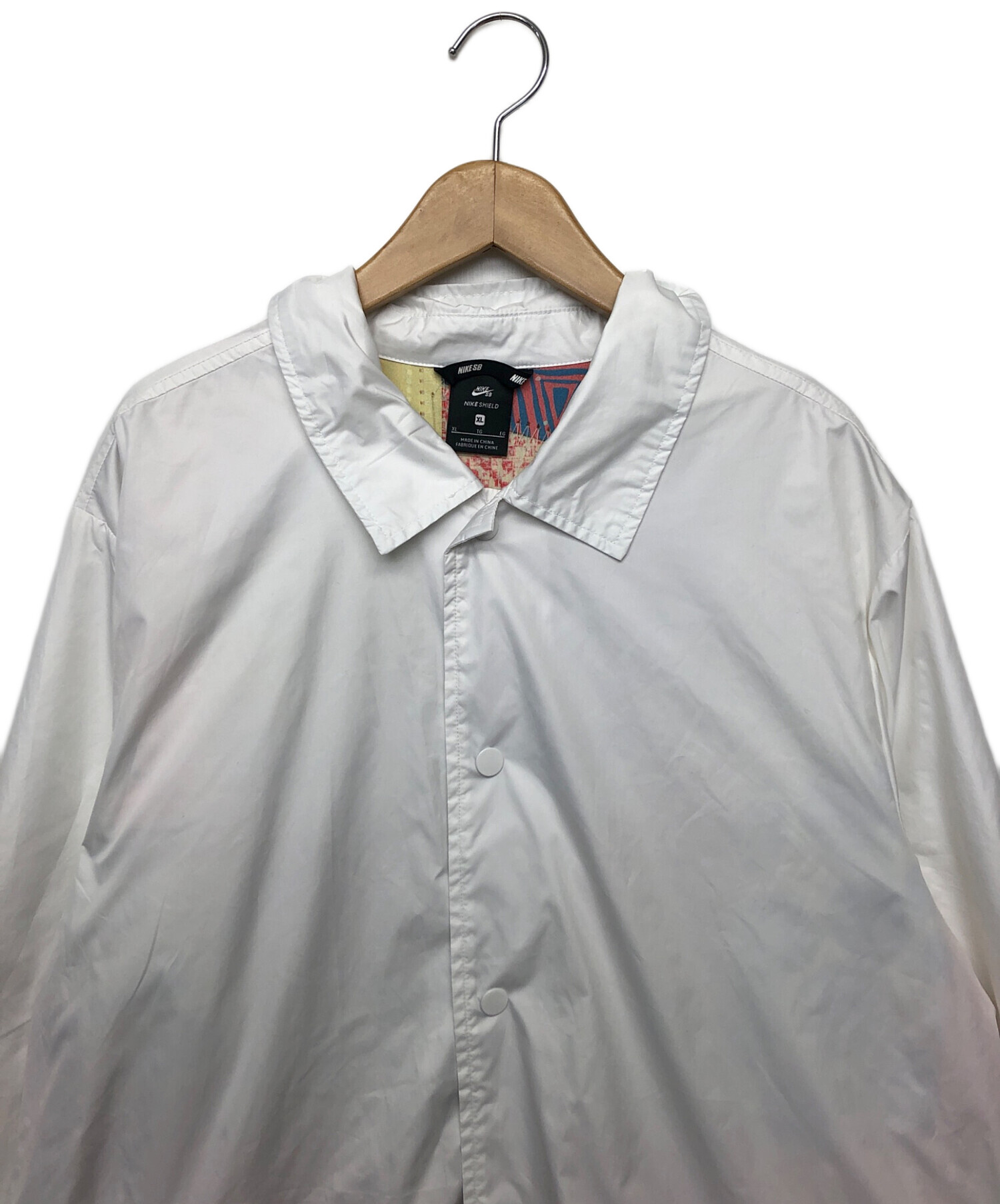 中古・古着通販】NIKE (ナイキ) コーチジャケット ホワイト サイズ:XL 
