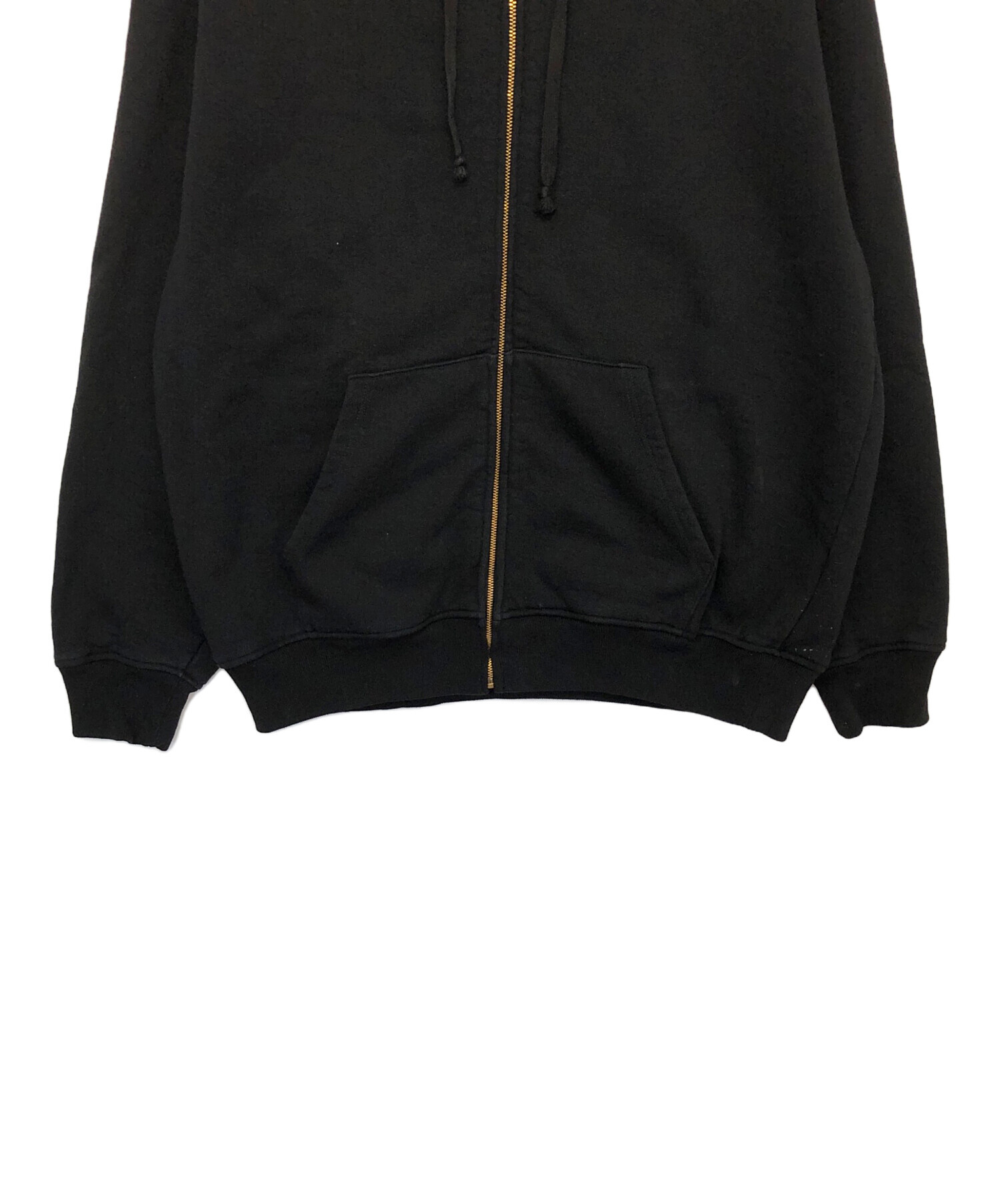 中古・古着通販】COMOLI (コモリ) コットン裏毛 ジップパーカ ブラック