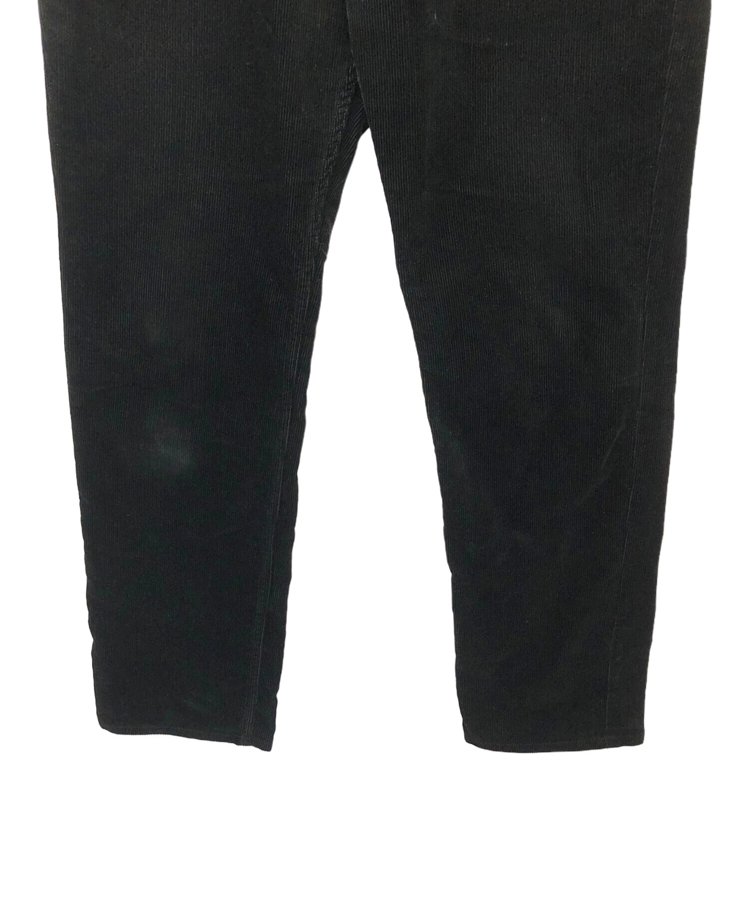 中古・古着通販】COMOLI (コモリ) コーデュロイパンツ ブラック サイズ
