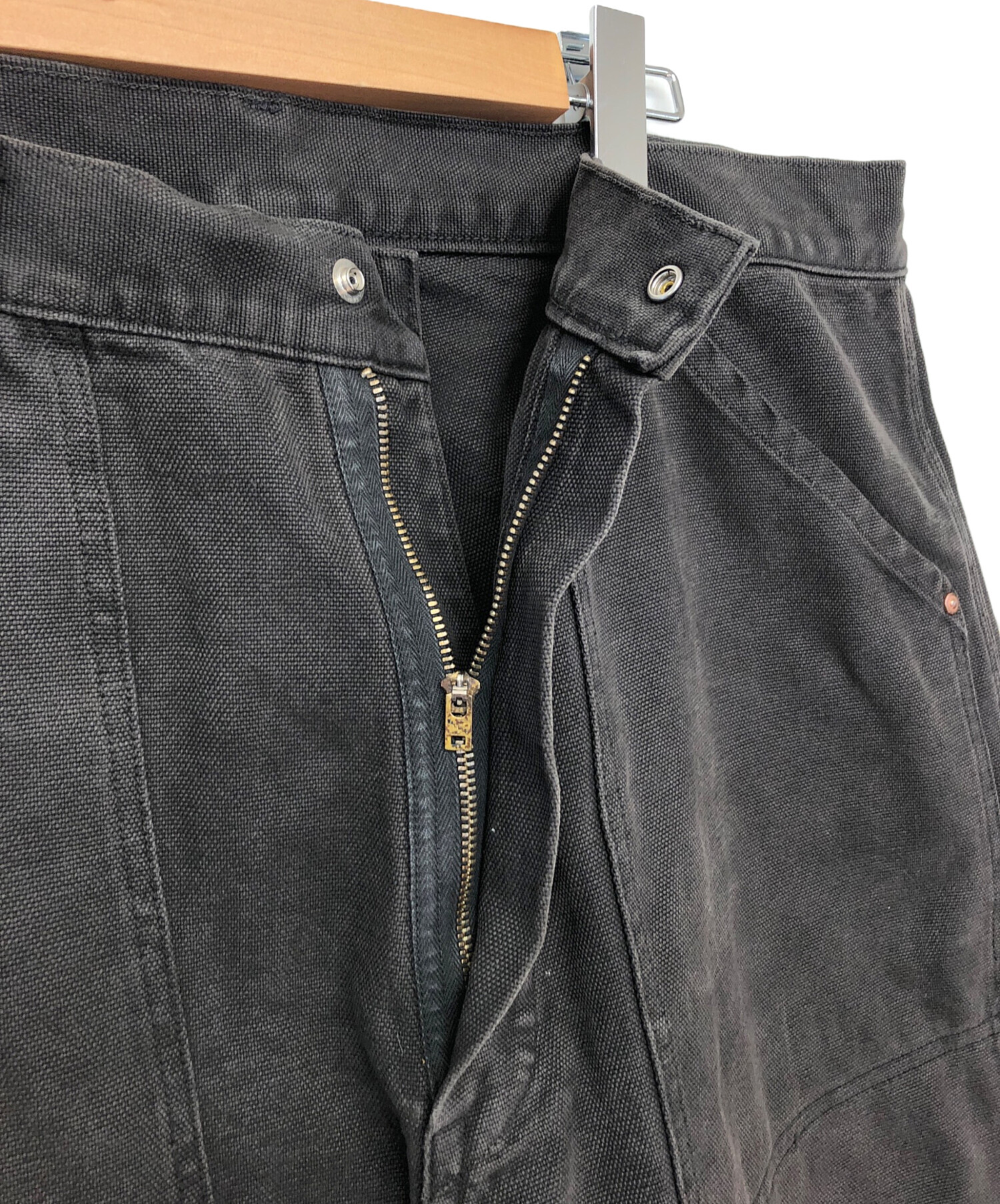 comoli コットンダックペインターパンツ　サイズ4 COMOLI コットンダックペインターパンツ サイズ4 black COMOLI (コモリ