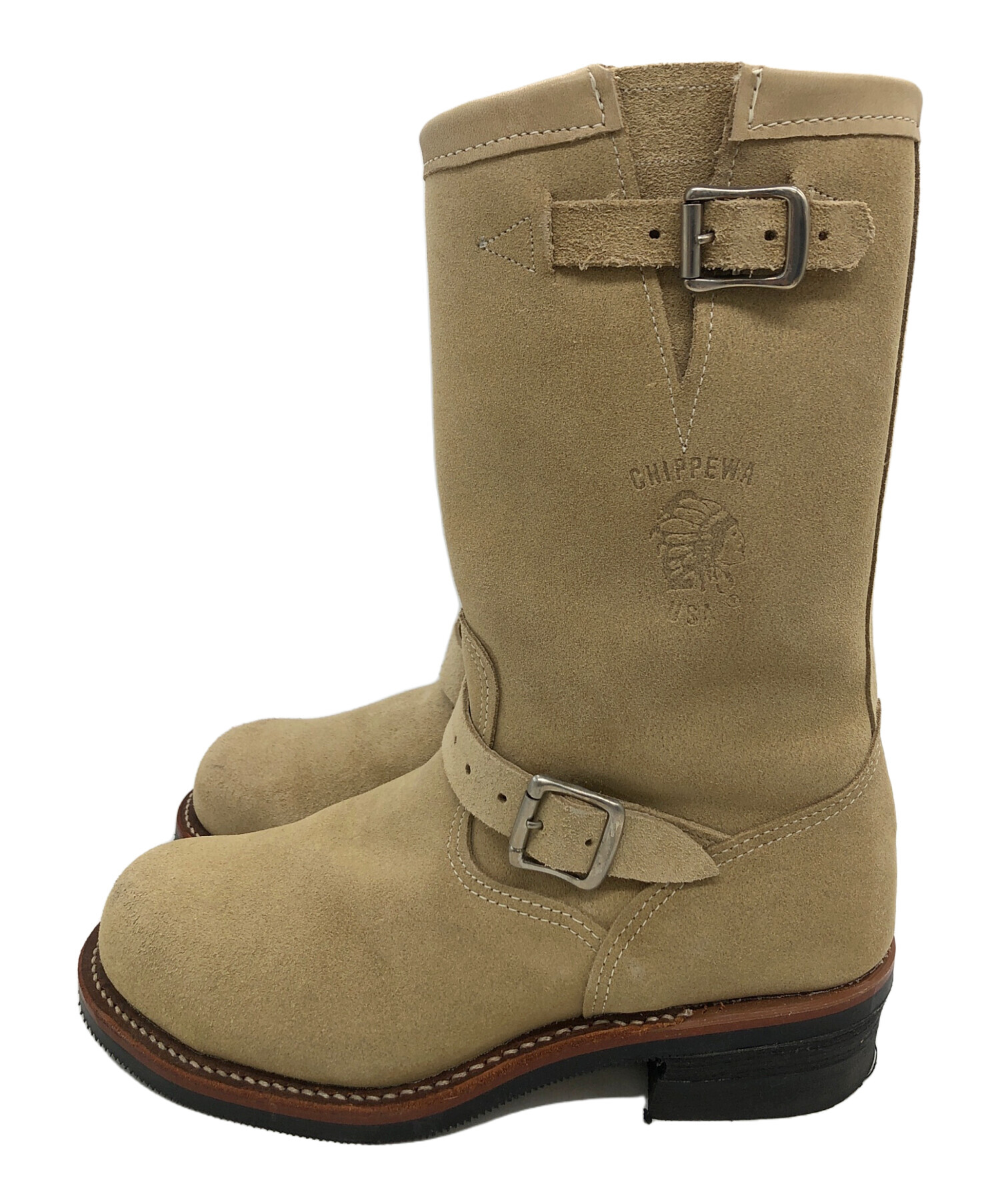 中古・古着通販】CHIPPEWA (チペワ) エンジニアブーツ ベージュ サイズ