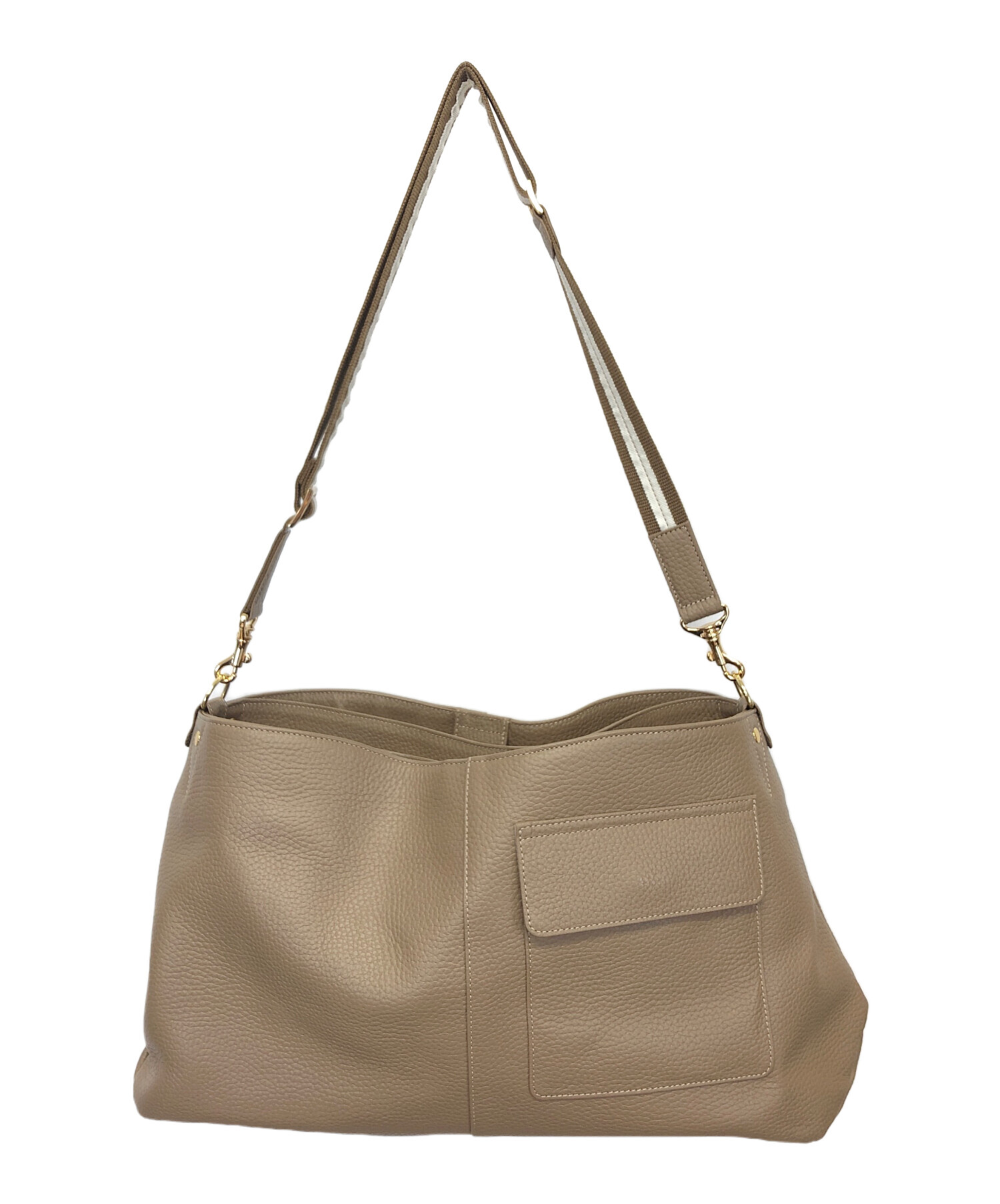 【ドリーム池田店】ATAO　ショルダーバッグ　ベージュ　無地　IKZ-803 ドリーム池田店】ATAO ショルダーバッグ ベージュ 無地 IKZ-803