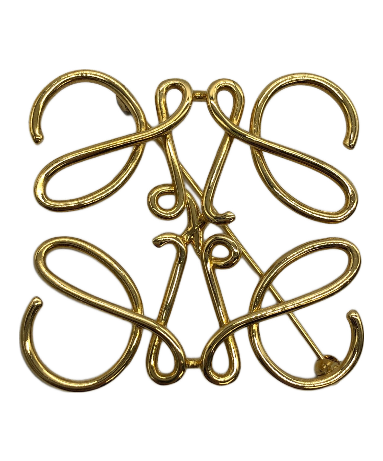 中古・古着通販】LOEWE (ロエベ) ブローチ ゴールド｜ブランド・古着