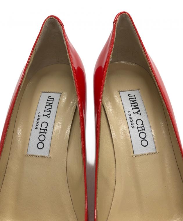 中古・古着通販】JIMMY CHOO (ジミーチュウ) ヒールパンプス レッド