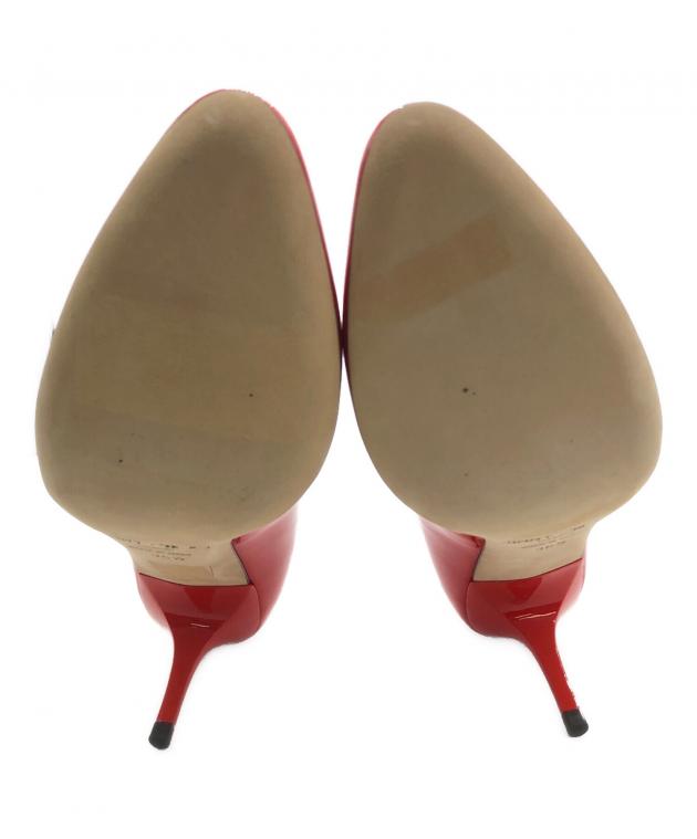 中古・古着通販】JIMMY CHOO (ジミーチュウ) ヒールパンプス レッド