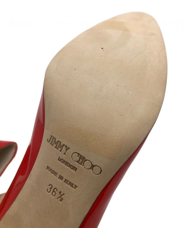 中古・古着通販】JIMMY CHOO (ジミーチュウ) ヒールパンプス レッド