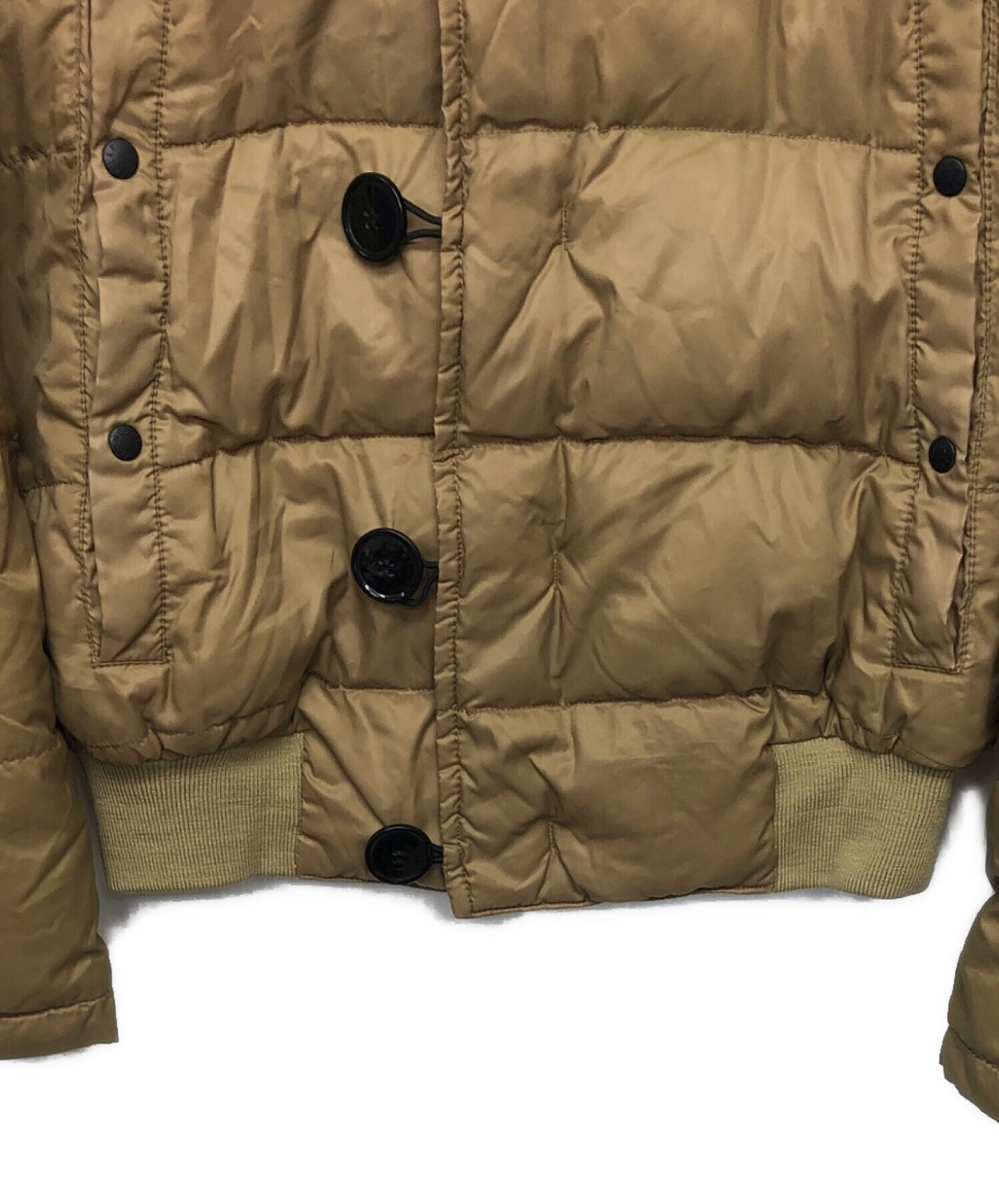 中古・古着通販】MONCLER (モンクレール) 中綿ジャケット ベージュ 