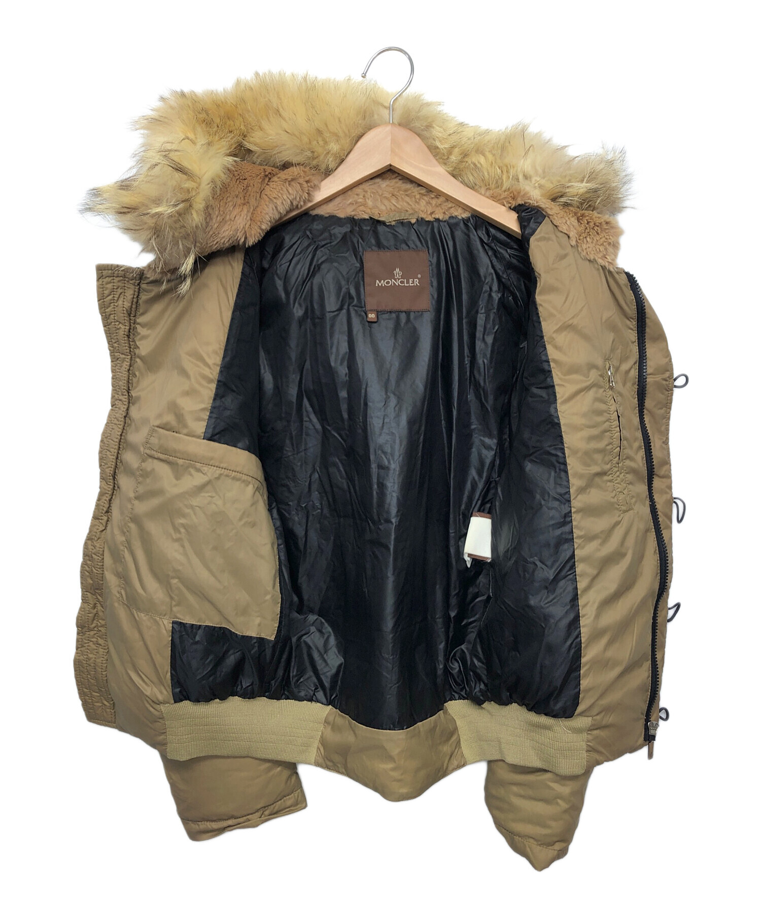 中古・古着通販】MONCLER (モンクレール) 中綿ジャケット ベージュ 