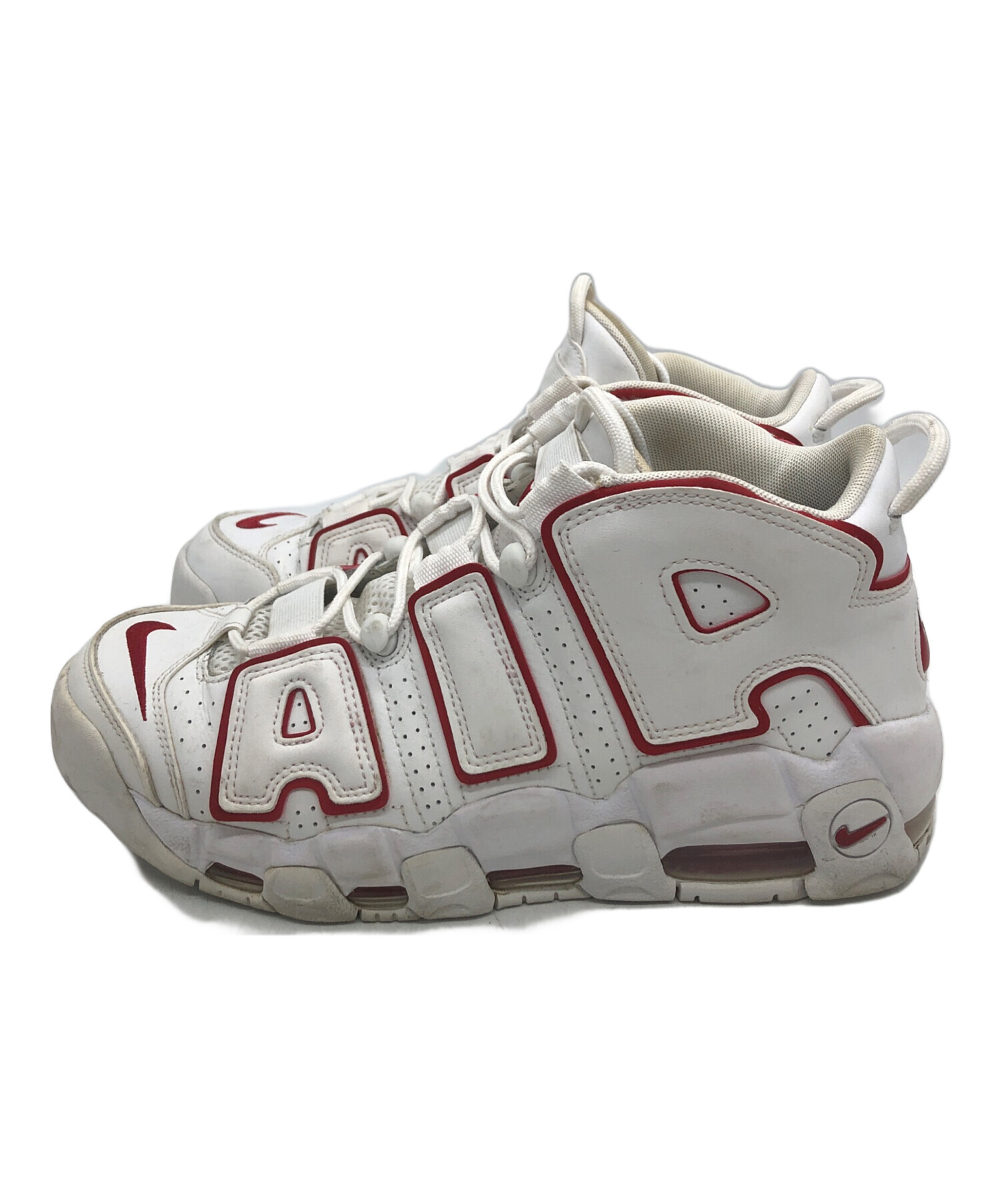 ナイキ エア モア アップテンポ 'ホワイト ジムレッド'﻿ 26.5㎝中古品 中古・古着通販】NIKE (ナイキ) AIR MORE UPTEMPO 