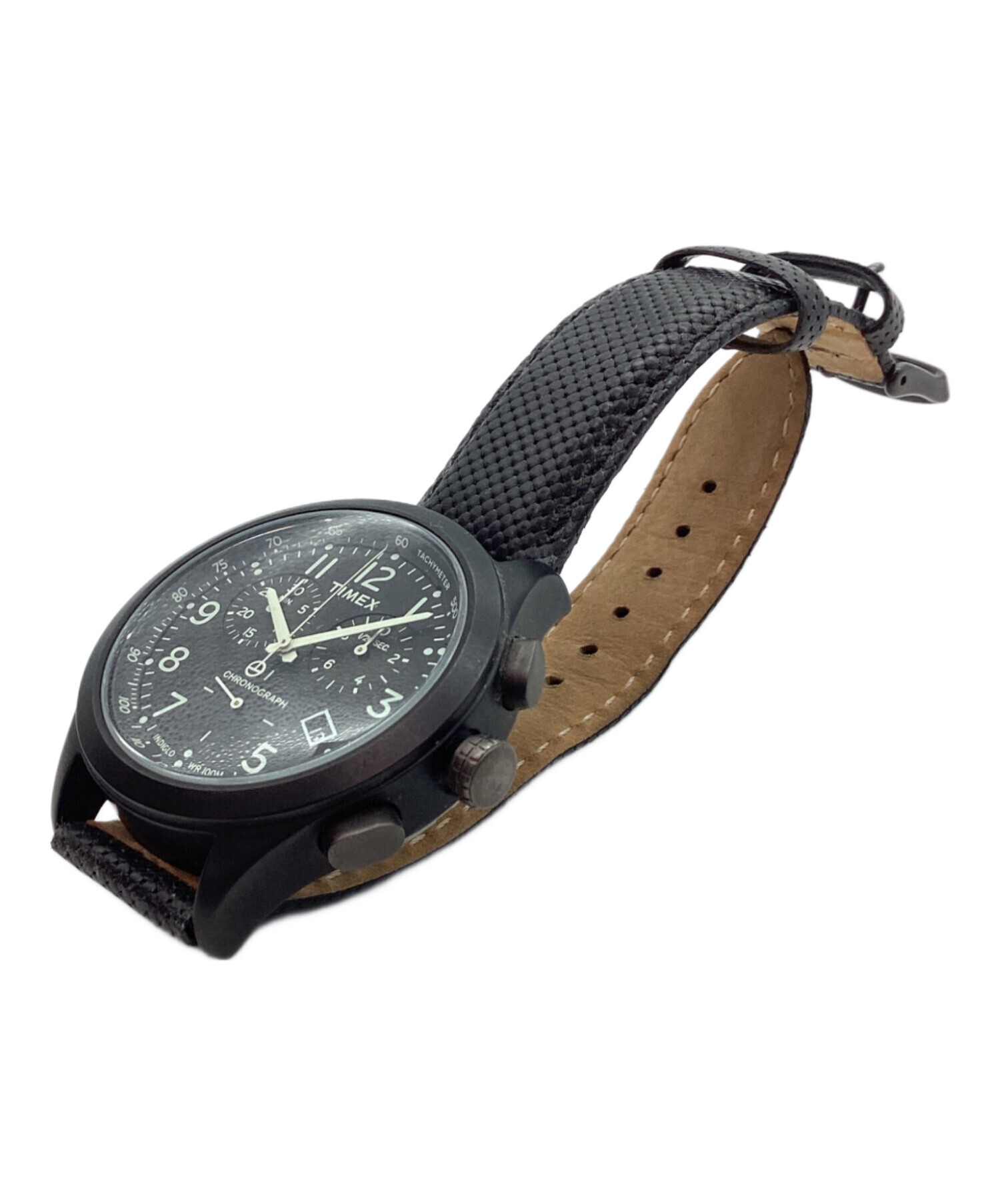 買取 口コミ TIMEX クォーツ 腕時計 ブラックダイアル 中古美品 【公式
