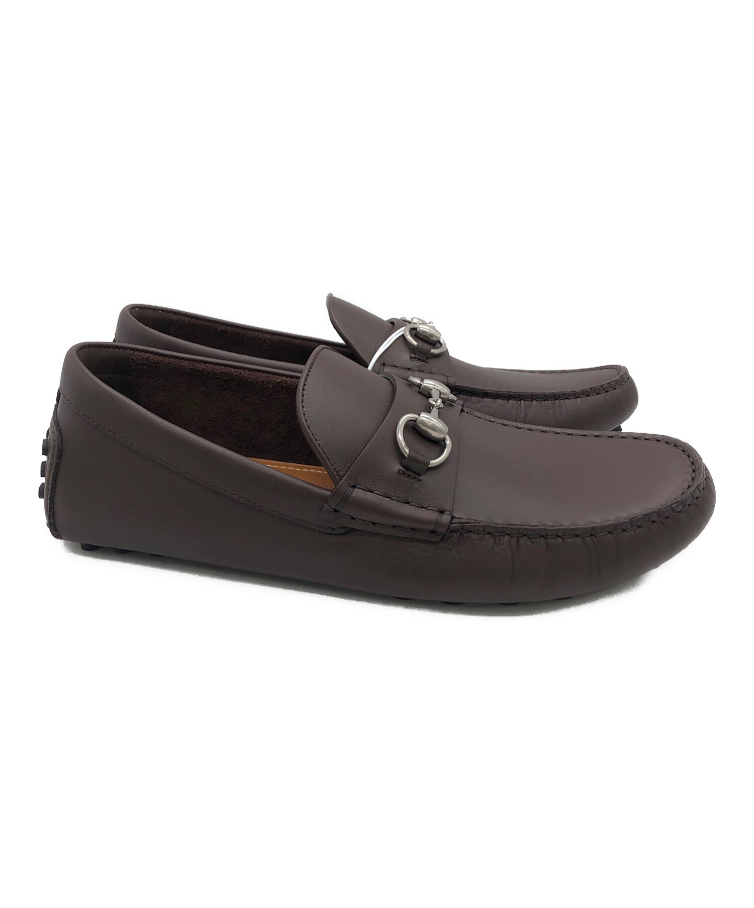 中古・古着通販】GUCCI (グッチ) ドライビングシューズ ブラウン