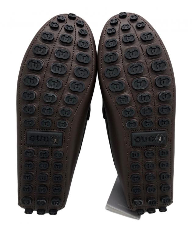 中古・古着通販】GUCCI (グッチ) ドライビングシューズ ブラウン