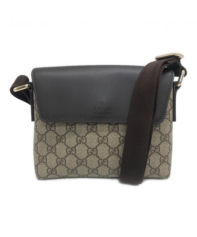 中古・古着通販】GUCCI (グッチ) ショルダーバッグ ベージュ×ブラック 
