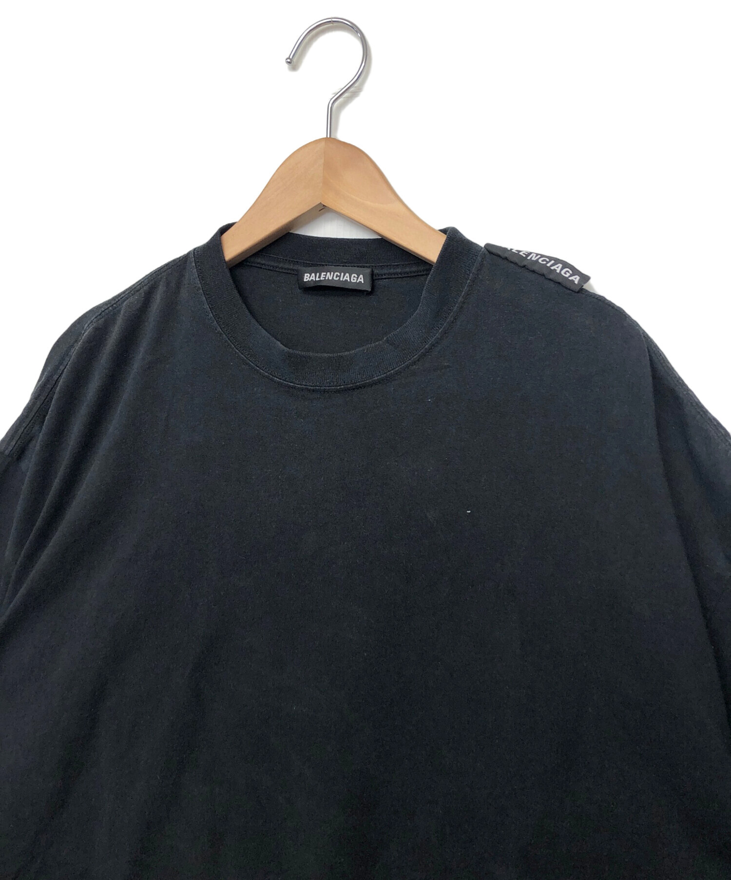 中古・古着通販】BALENCIAGA (バレンシアガ) 半袖Tシャツ ブラック 