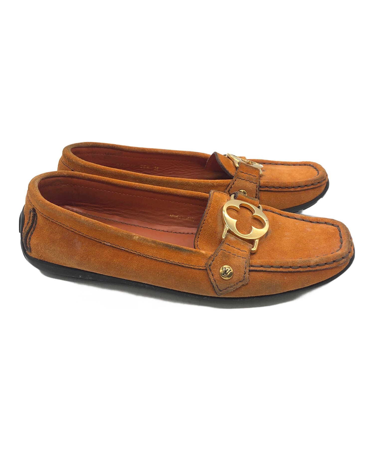 Louis Vuitton モカシンローファー オレンジモノグラム7