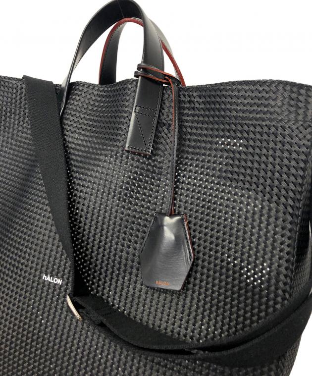 中古・古着通販】hALON (アーロン) メッシュトートバッグ ブラック