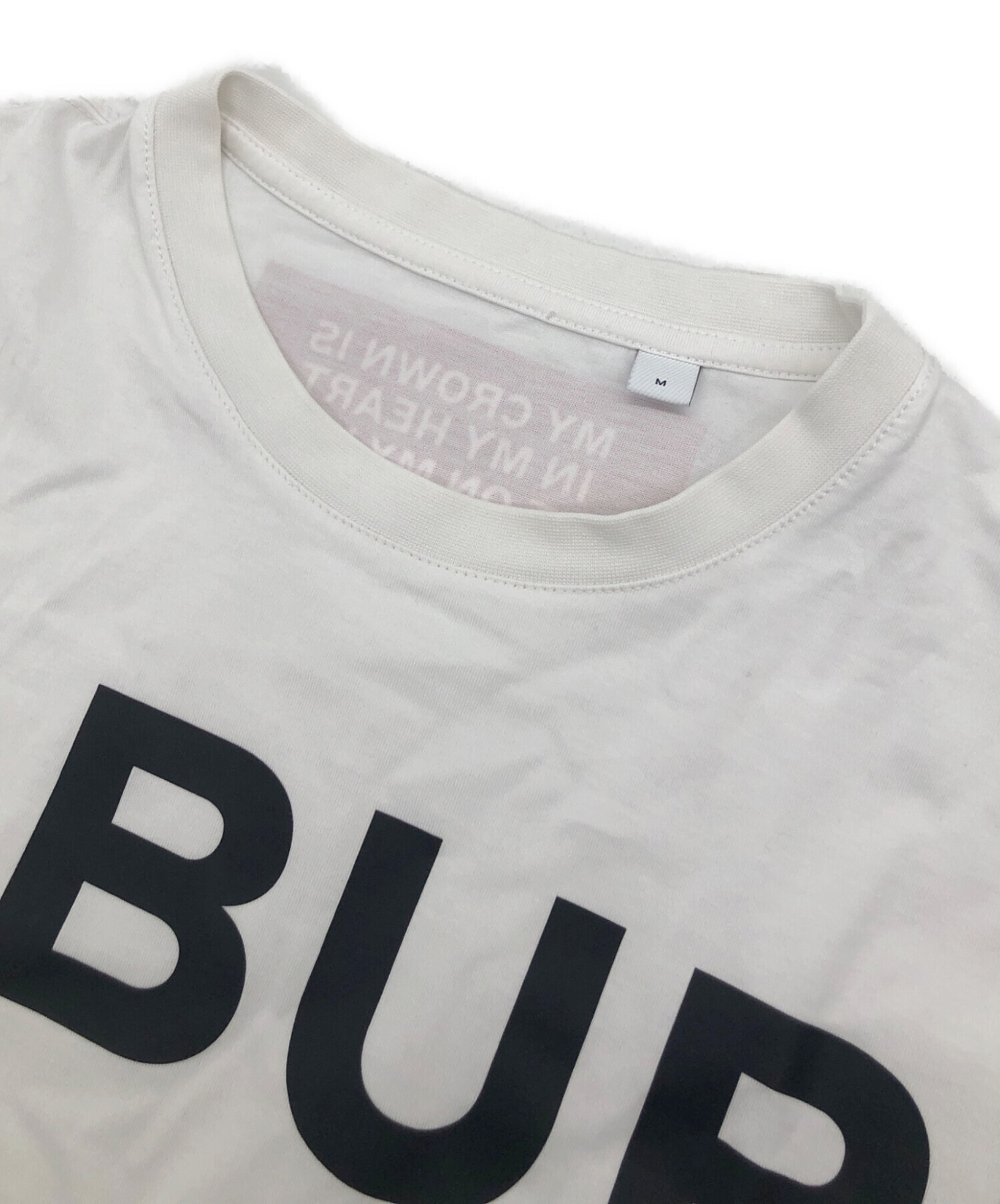 中古・古着通販】BURBERRY (バーバリー) 半袖Tシャツ ホワイト サイズ 
