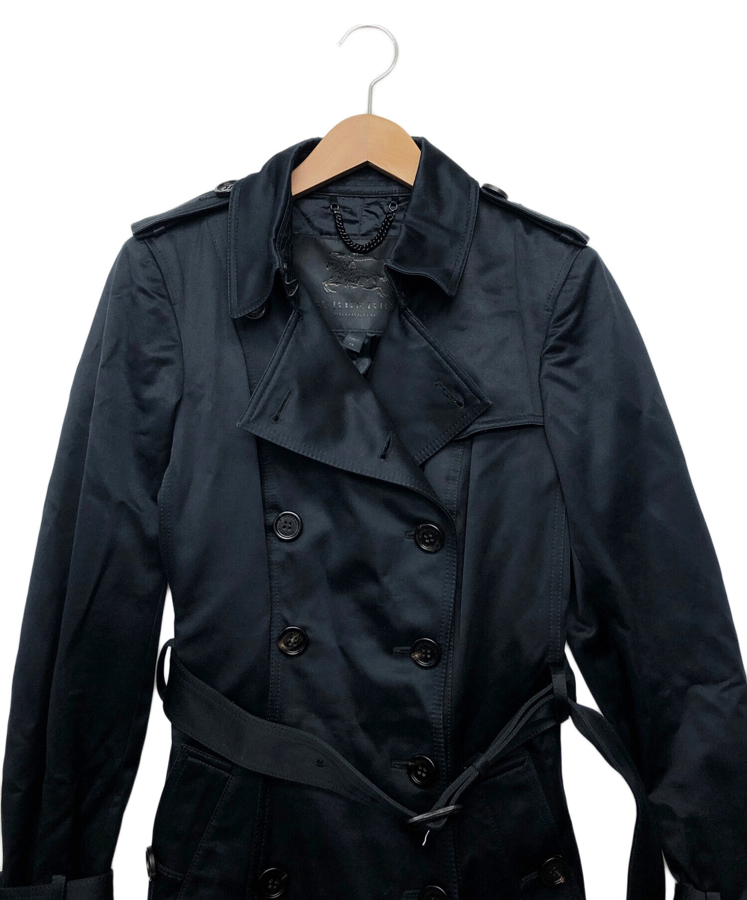 Burberry ブラック トレンチコート　古着 中古・古着通販】BURBERRY (バーバリー) トレンチコート ブラック