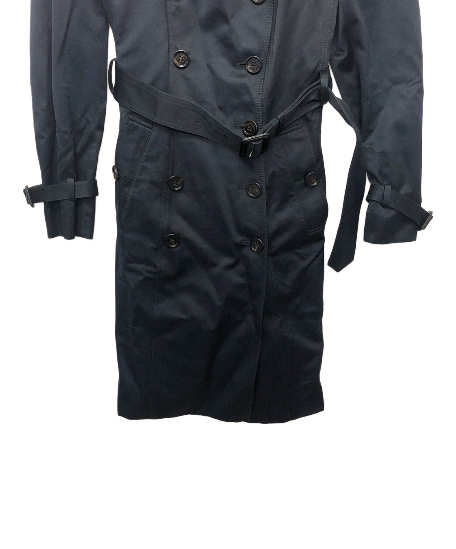 中古・古着通販】BURBERRY (バーバリー) トレンチコート ブラック