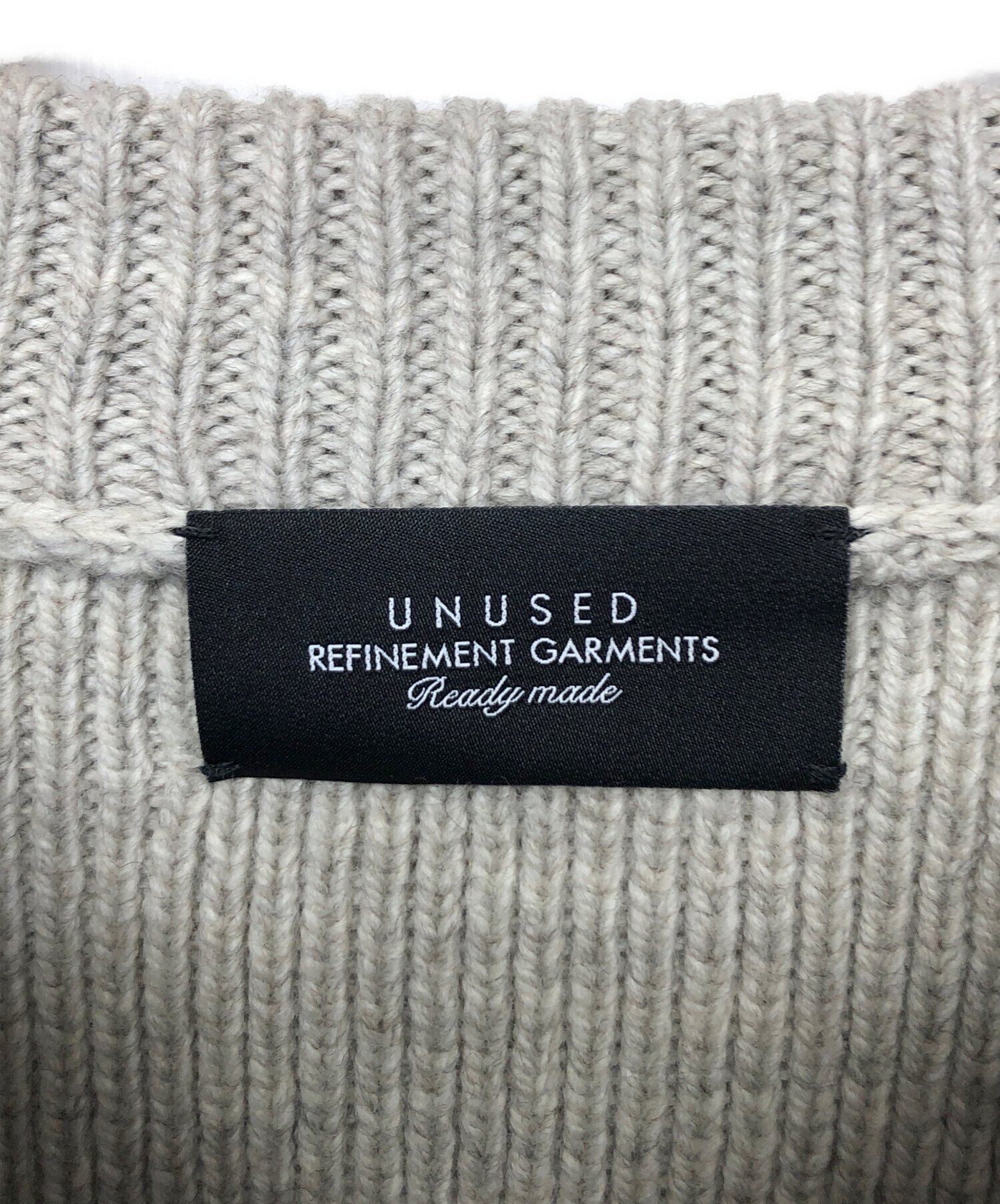中古・古着通販】UNUSED (アンユーズド) ハーッフジップニット ライト 