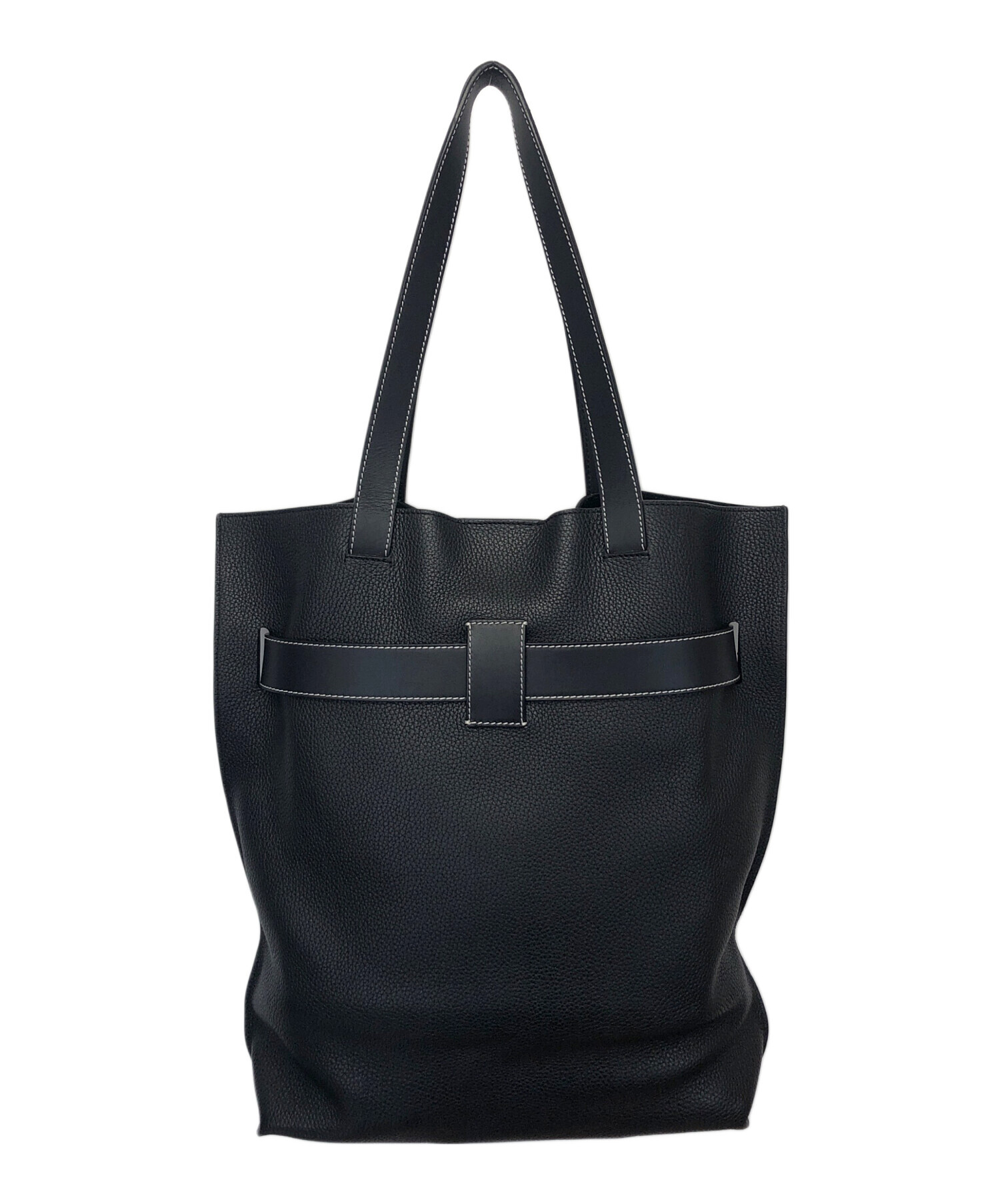 中古・古着通販】LOEWE (ロエベ) バーティカルトートバッグ ブラック 
