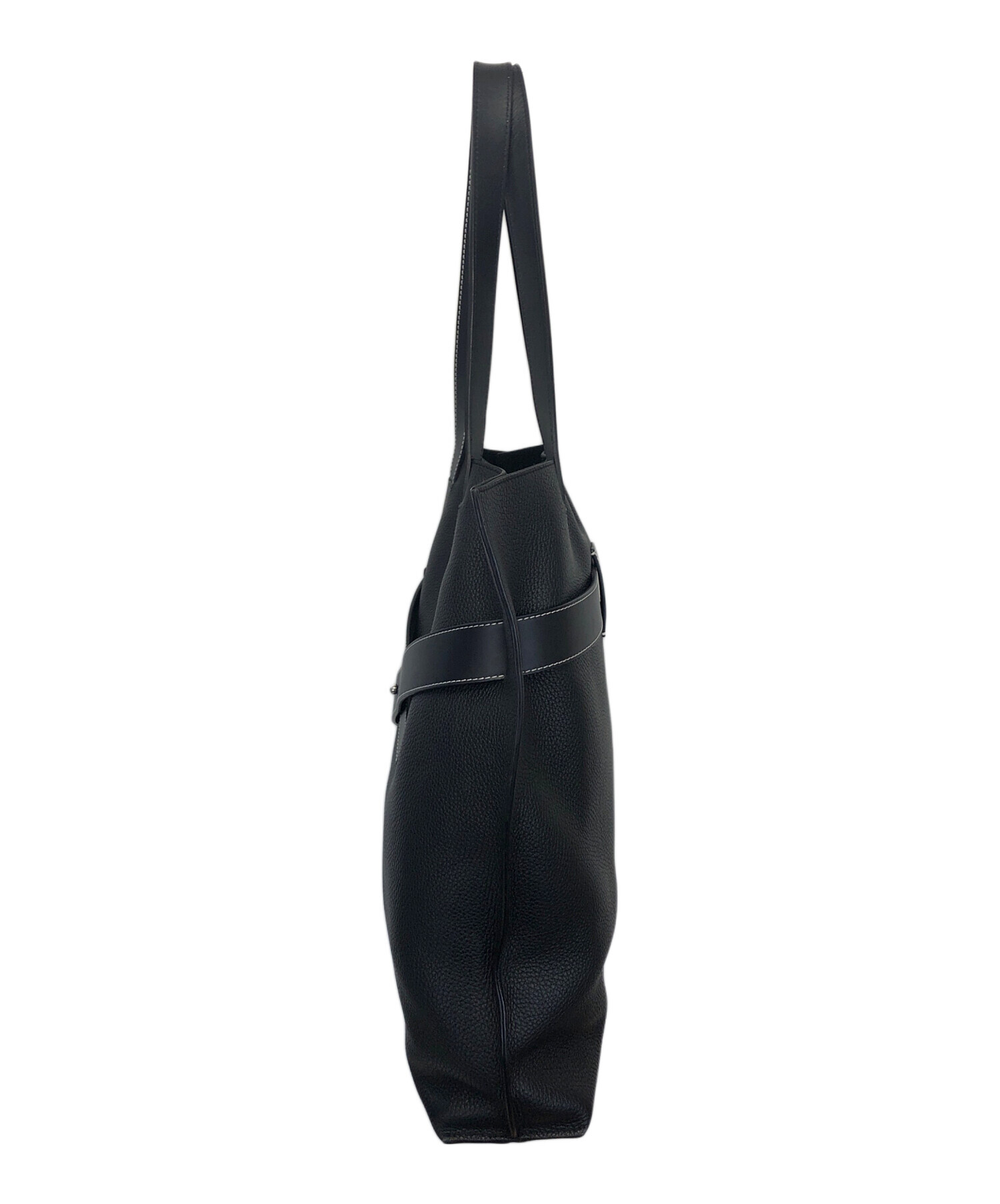 中古・古着通販】LOEWE (ロエベ) バーティカルトートバッグ ブラック