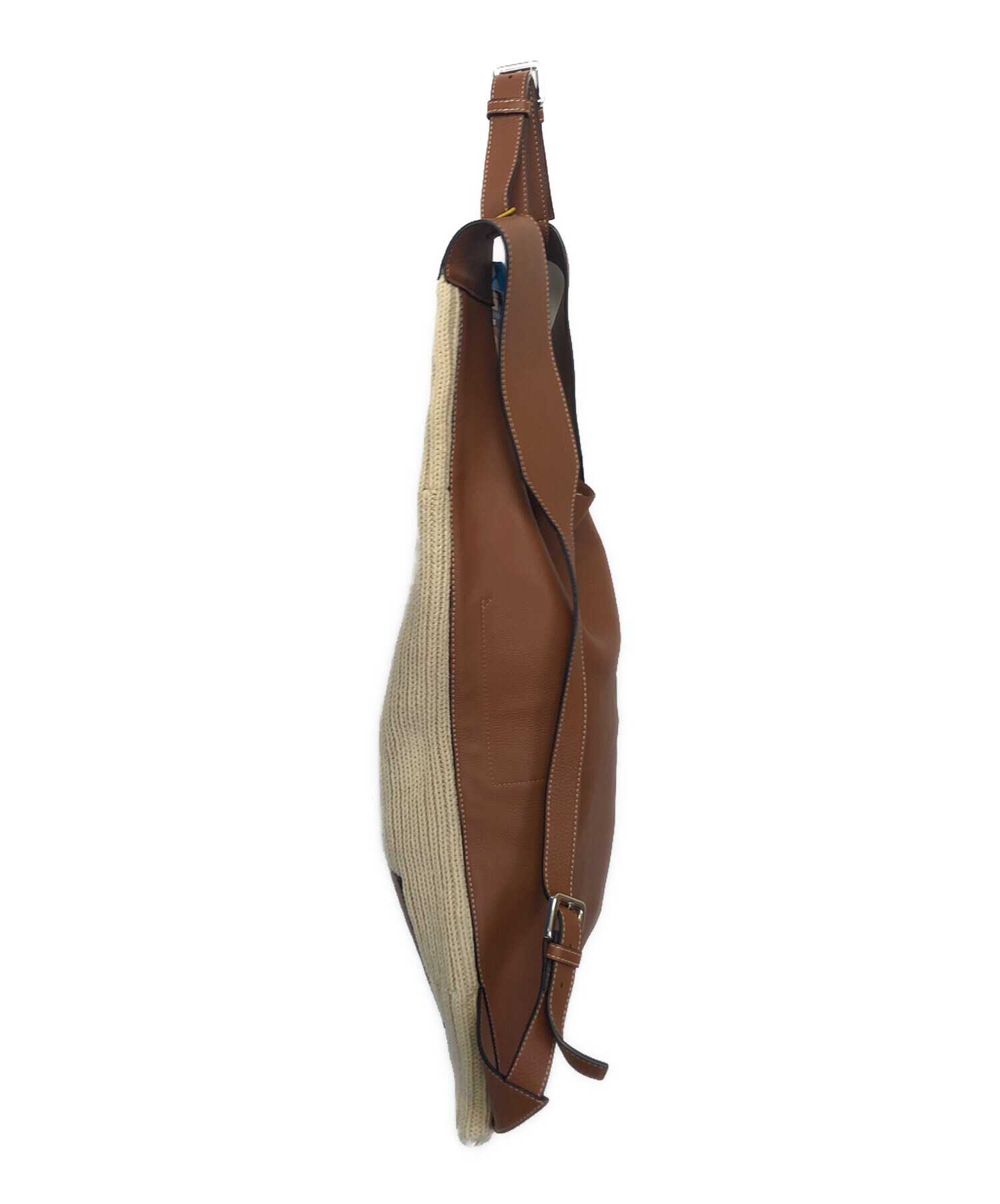 中古・古着通販】LOEWE (ロエベ) バックパック ベージュ×ブラウン 