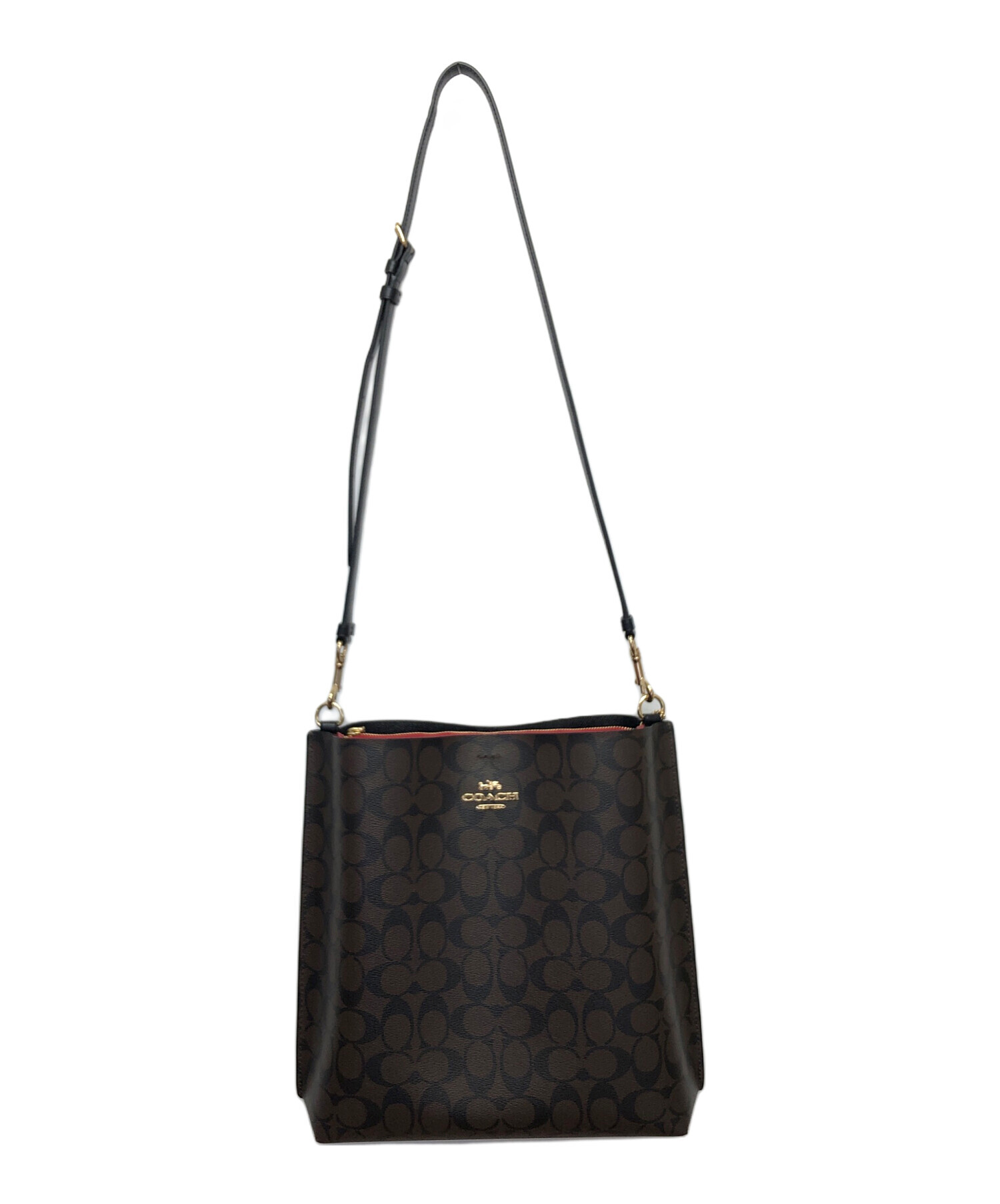 中古・古着通販】COACH (コーチ) モリー バケット バッグ レッド