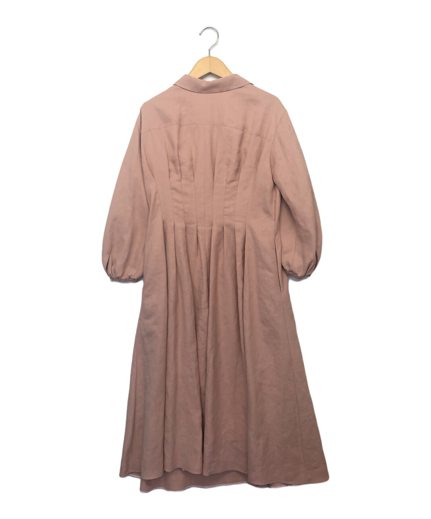 中古・古着通販】ANAYI (アナイ) 半袖ワンピース ピンク サイズ:S (34