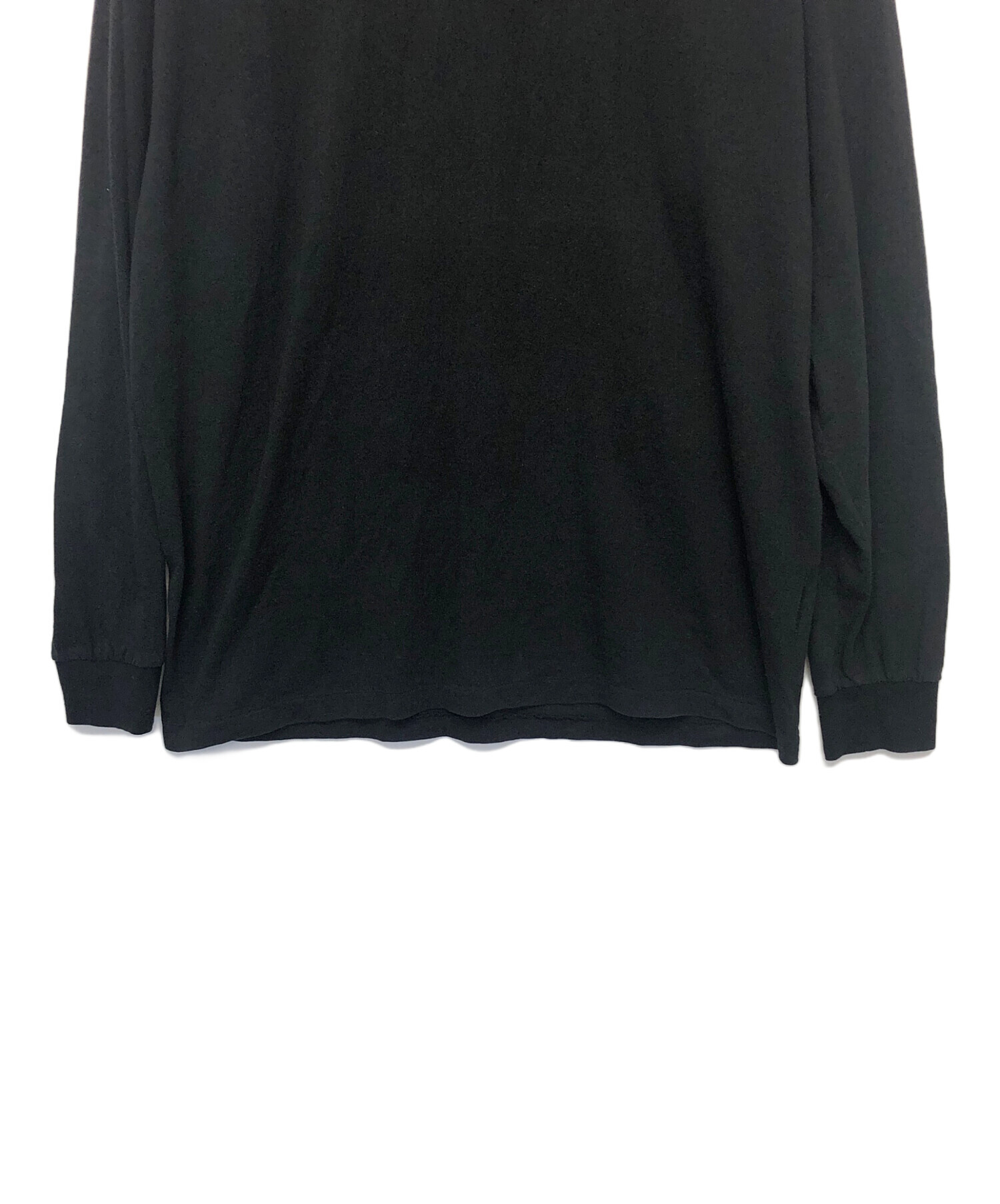 中古・古着通販】COMOLI (コモリ) 空紡天竺長袖クルー ブラック サイズ