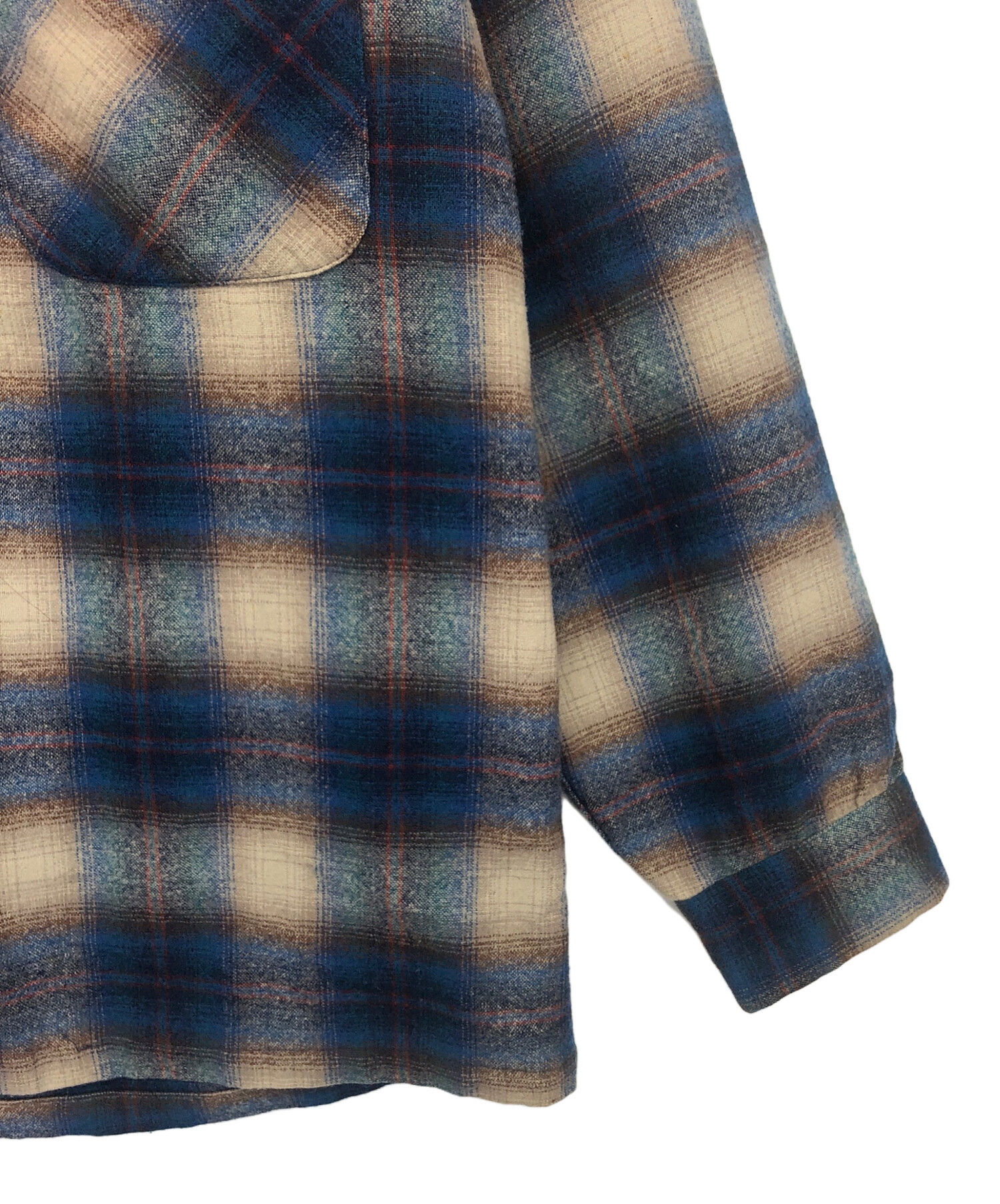 中古・古着通販】PENDLETON (ペンドルトン) 70sウールシャツ ブルー