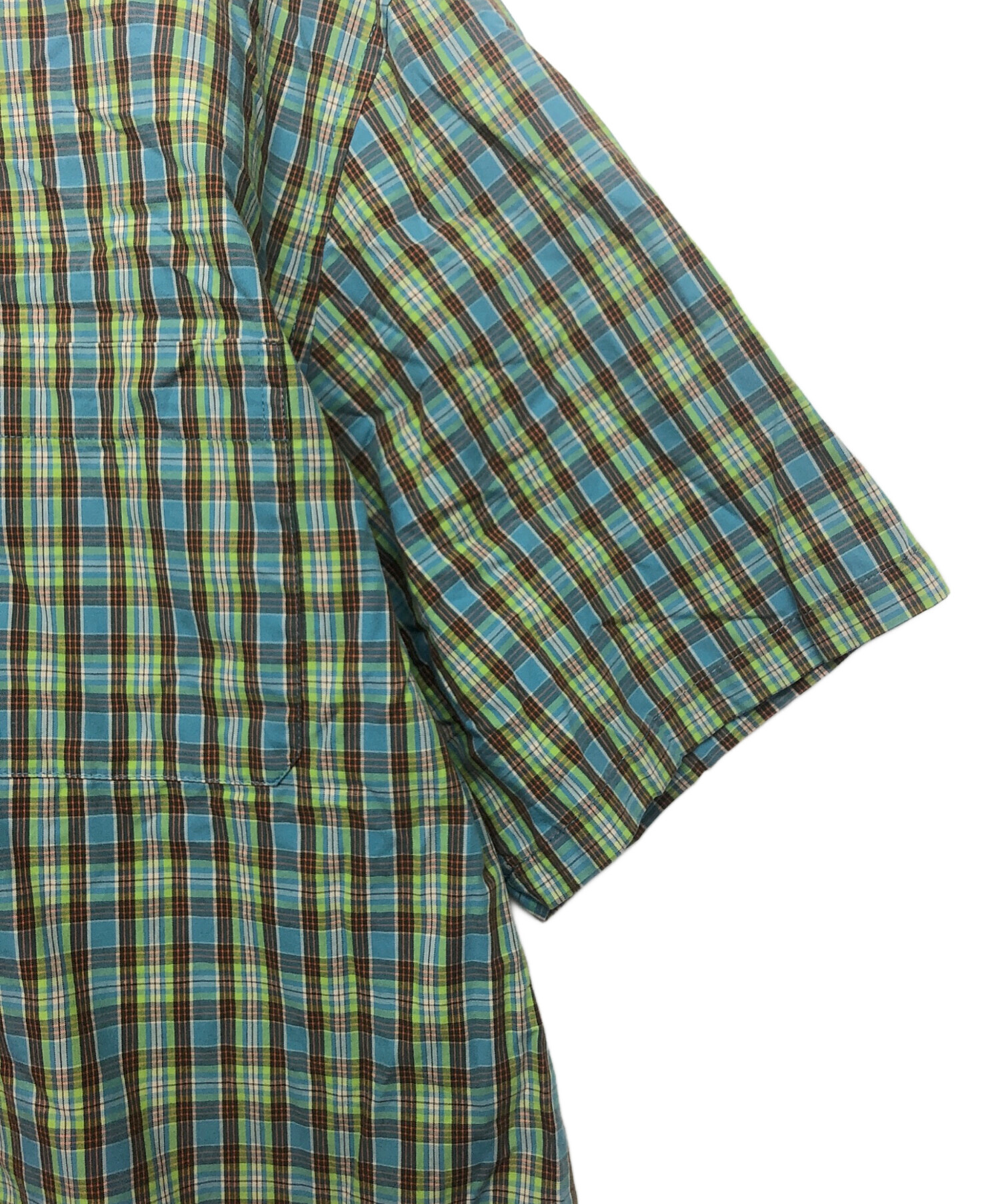 中古・古着通販】GAP (ギャップ) 半袖チェックシャツ マルチカラー 