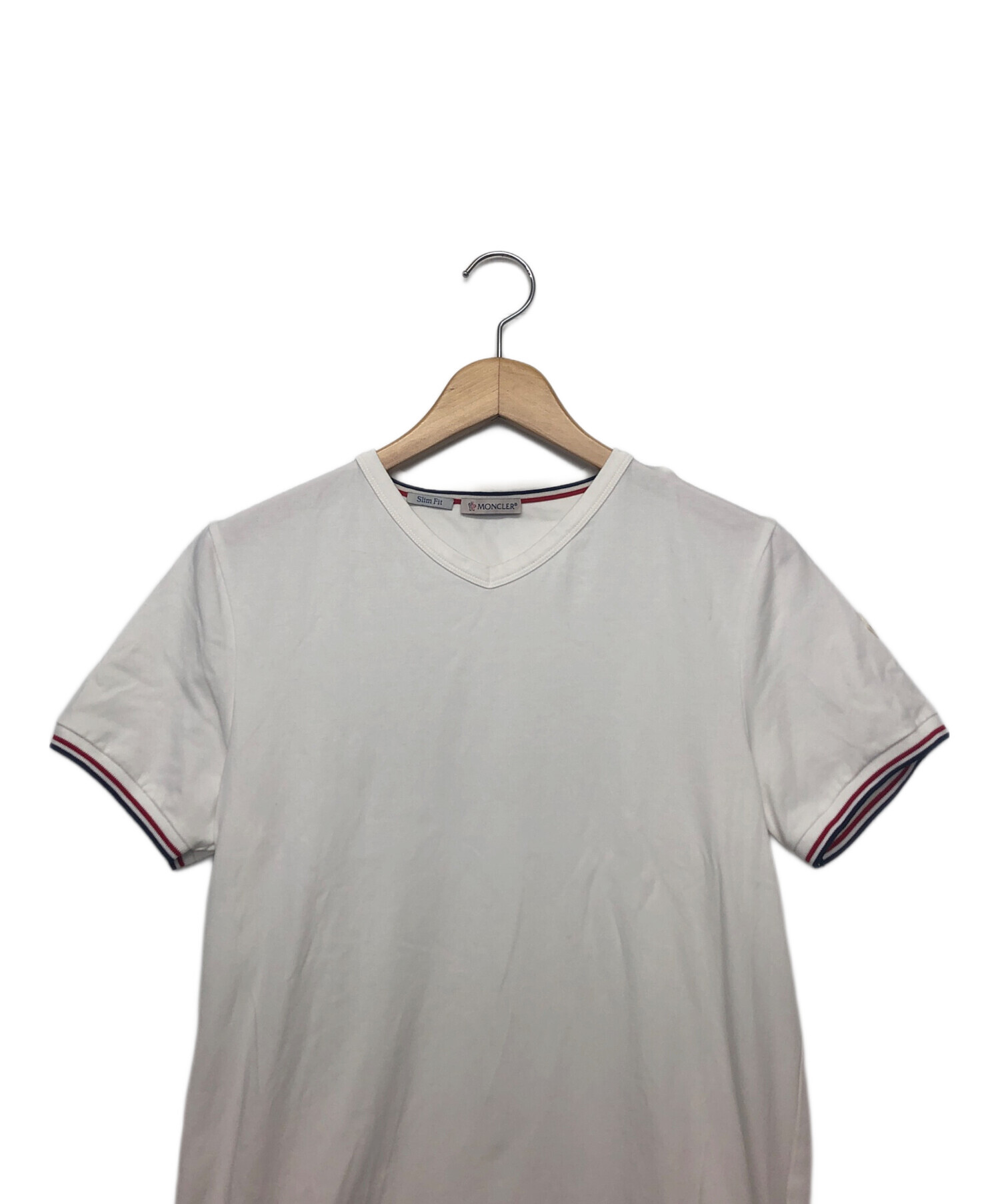 中古・古着通販】MONCLER (モンクレール) 半袖カットソー ホワイト 