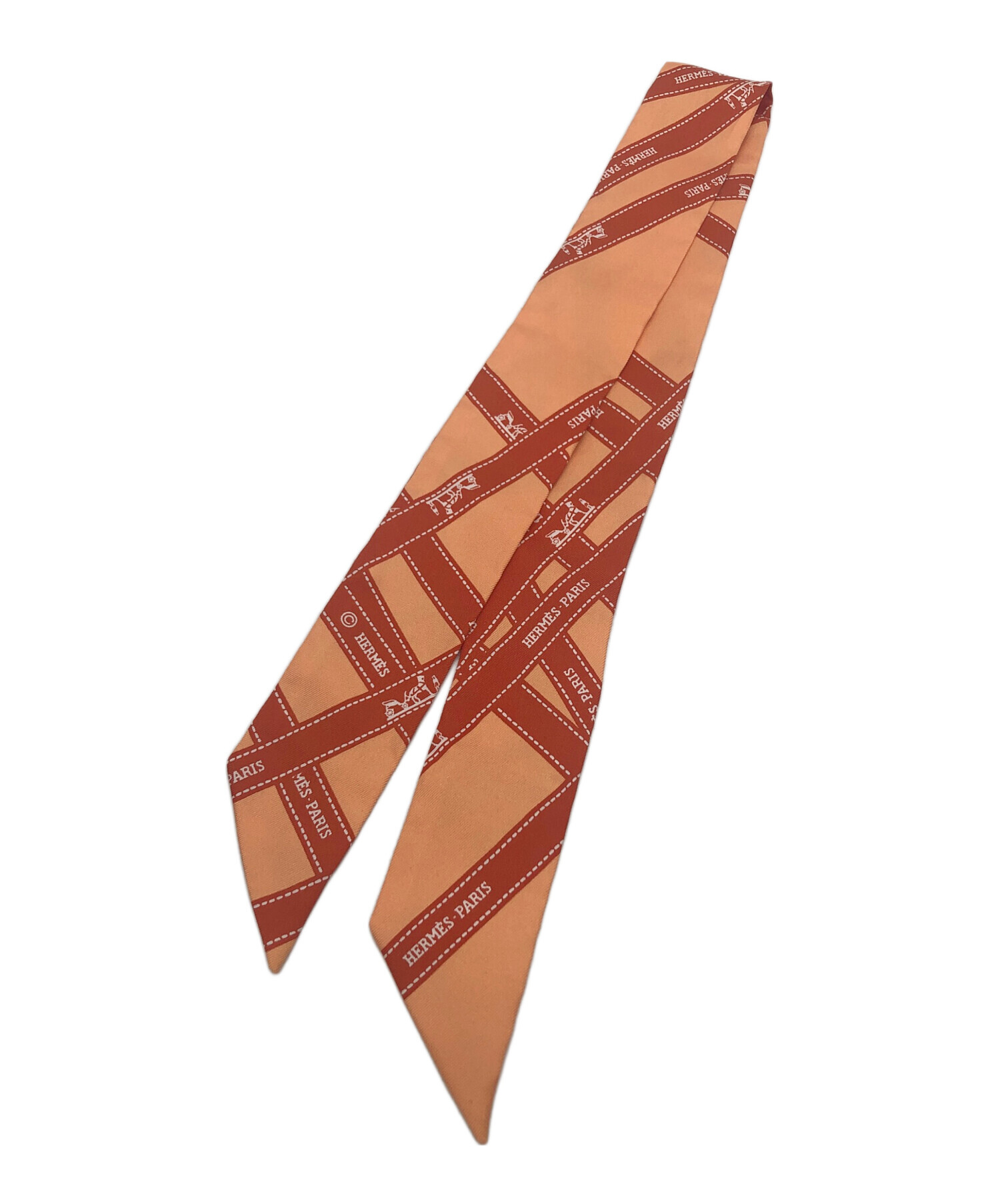 エルメス　ツイリードール　未使用　オレンジ系 楽天市場】エルメス ツイリー オレンジ 中古の通販